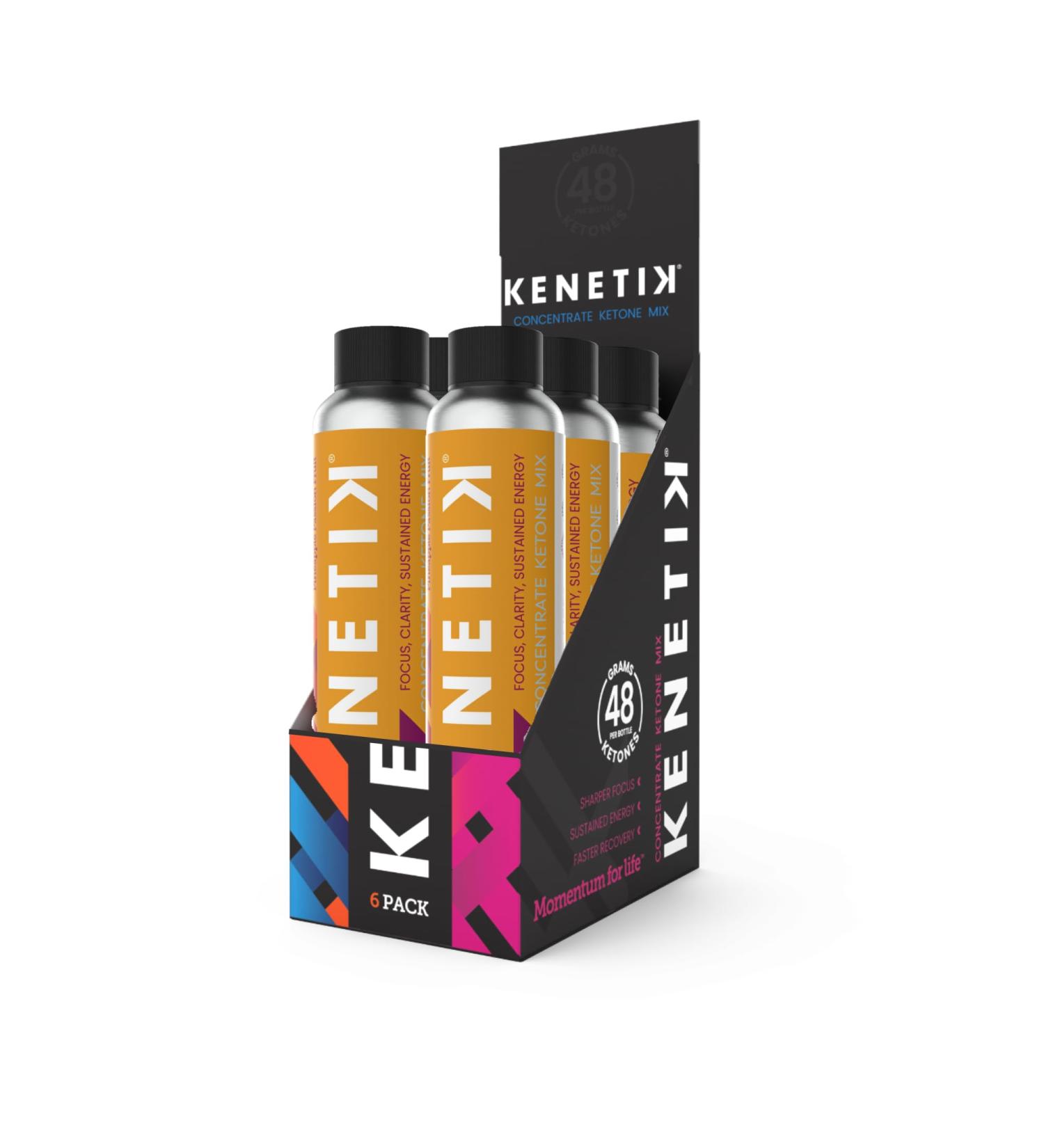 KENETIK Ketone Drink Mix Exogenous Ketones Blend Keto Caffeine & Sugar Free Vegan Supplement For Clean Energy & Mental Focus Coffee Alternative with D-BHB - Pineapple Passionfruit Flavor 6PK - Buy Online on GoSupps.com