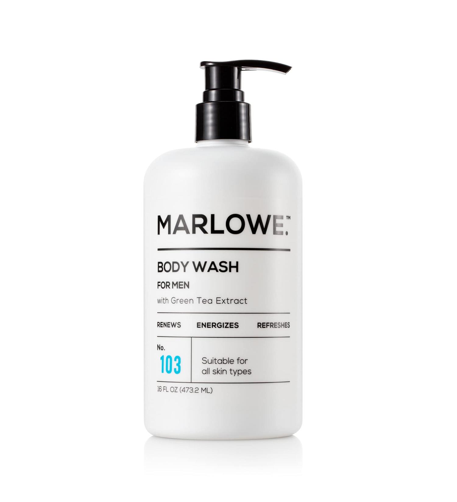 Marlowe Men's Body Wash No. 103 - 16 fl oz | Nourishing & Refreshing Clean - Buy Online on GoSupps.com
