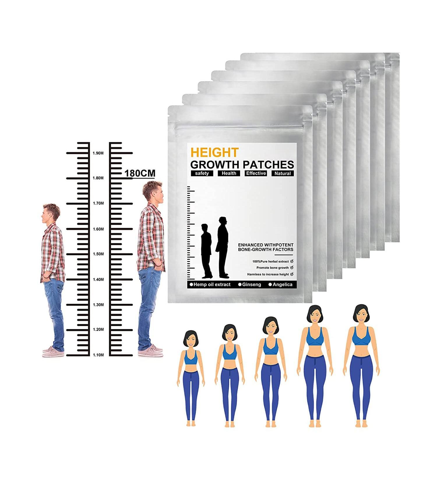 HeightUP Acupuncture Foot Patch - Height Growth & Bone Enhancement Stickers for Adults & Teens | 64 PCs (8 Pack) - Buy Online on GoSupps.com