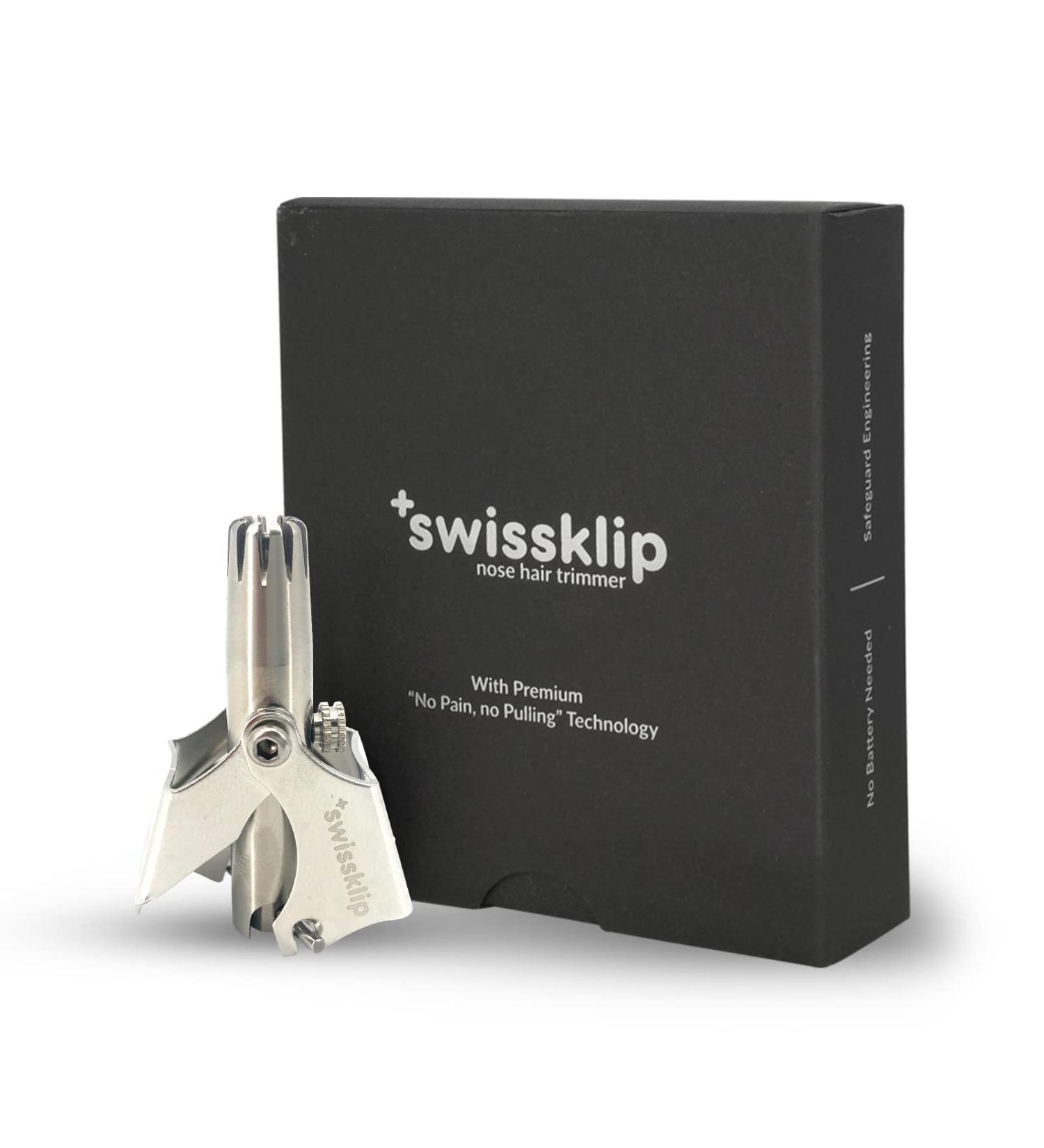 Swissklip Stainless Steel Nose & Ear Hair Trimmer - Neat & Clean for Men and Women - Buy Online on GoSupps.com