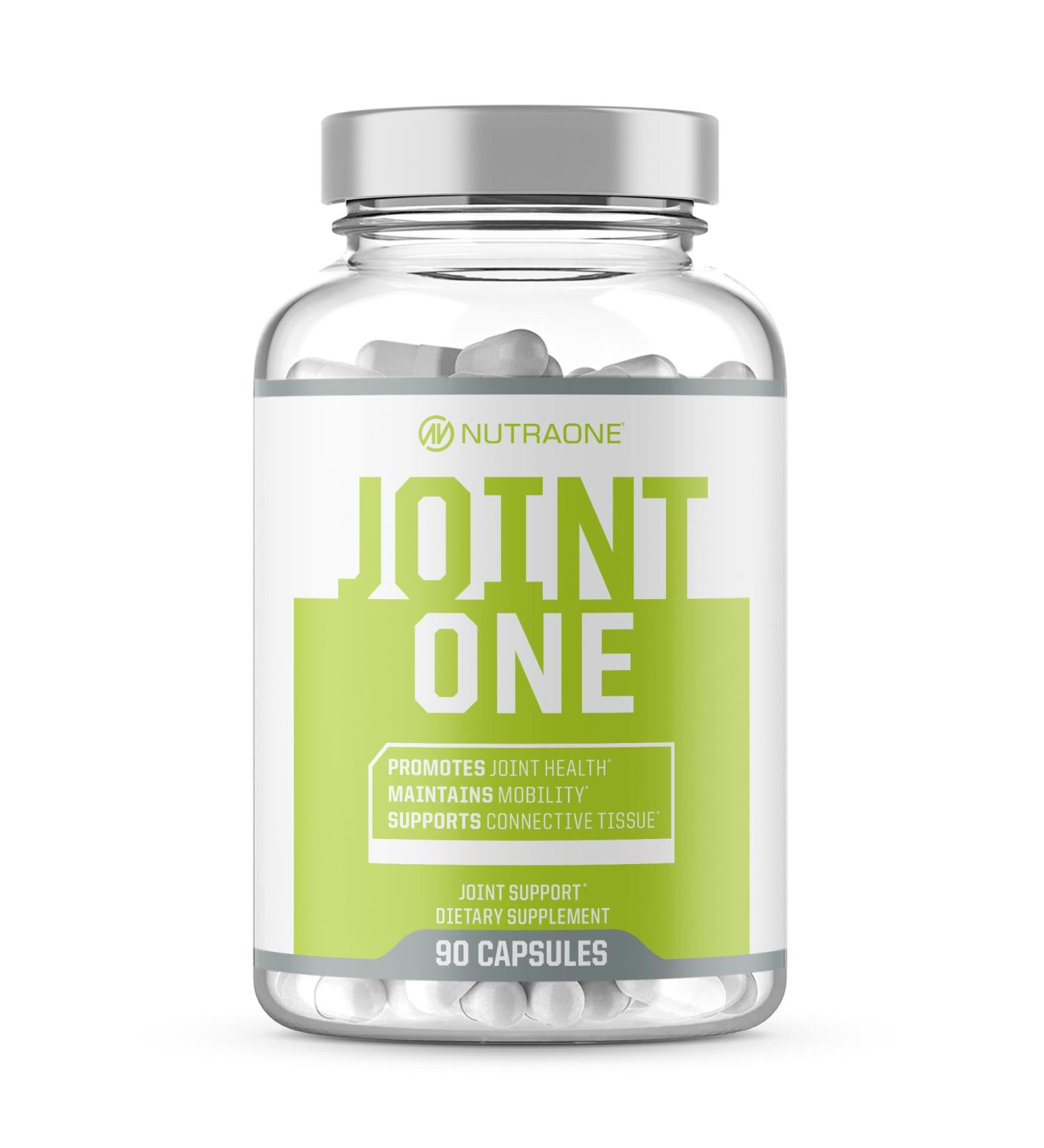JointOne Joint Support by NutraOne - Joint Supplement for Women and Men to Help Maintain Joint Health with Collagen Glucosamine and Turmeric* (90 Capsules) - Buy Online on GoSupps.com