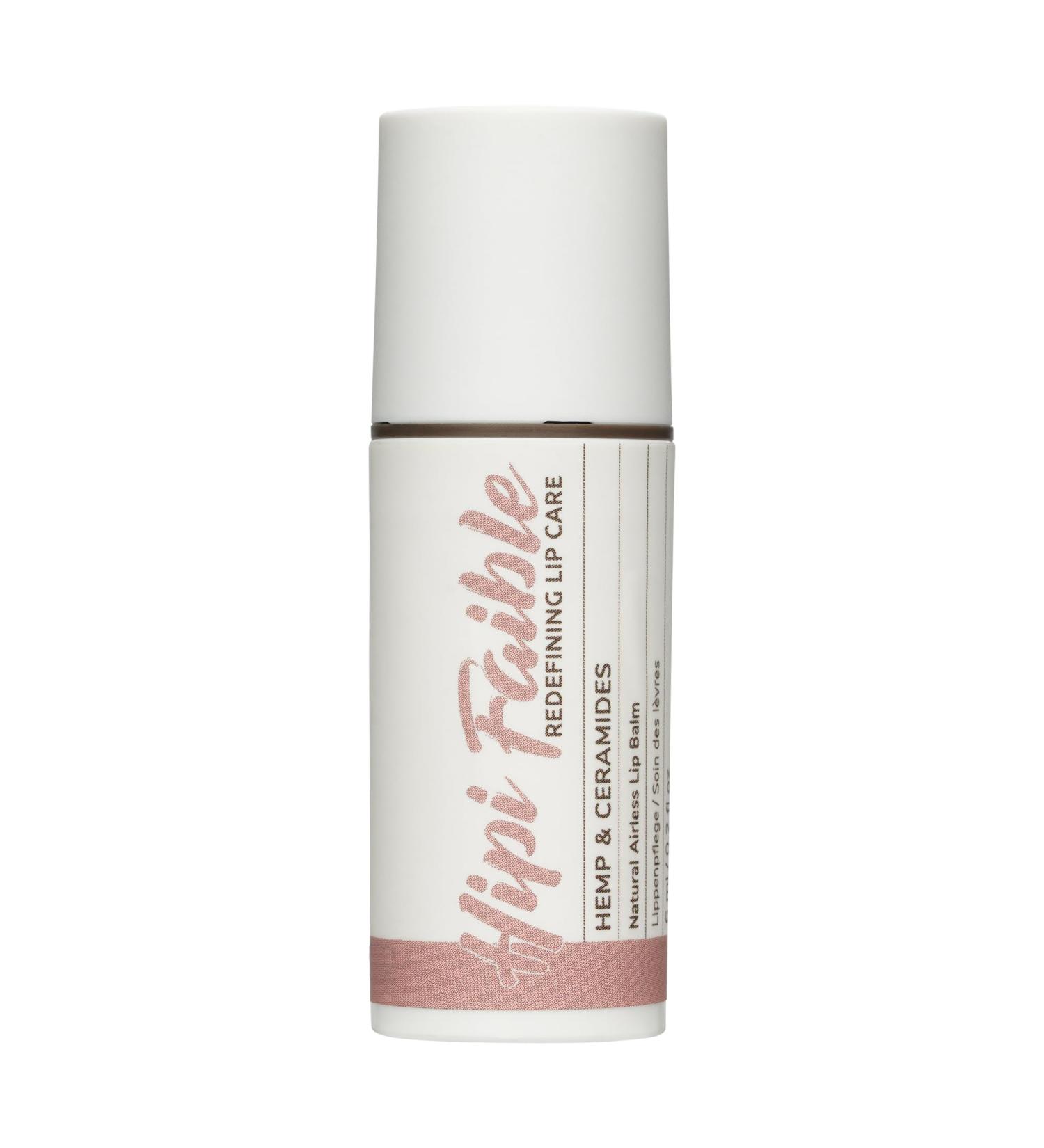 Hipi Faible Hemp & Ceramides Lip Balm - Natural Cosmetics for Lips & Eyes 100% Made in Germany 6ml Pump Donor - Buy Online on GoSupps.com