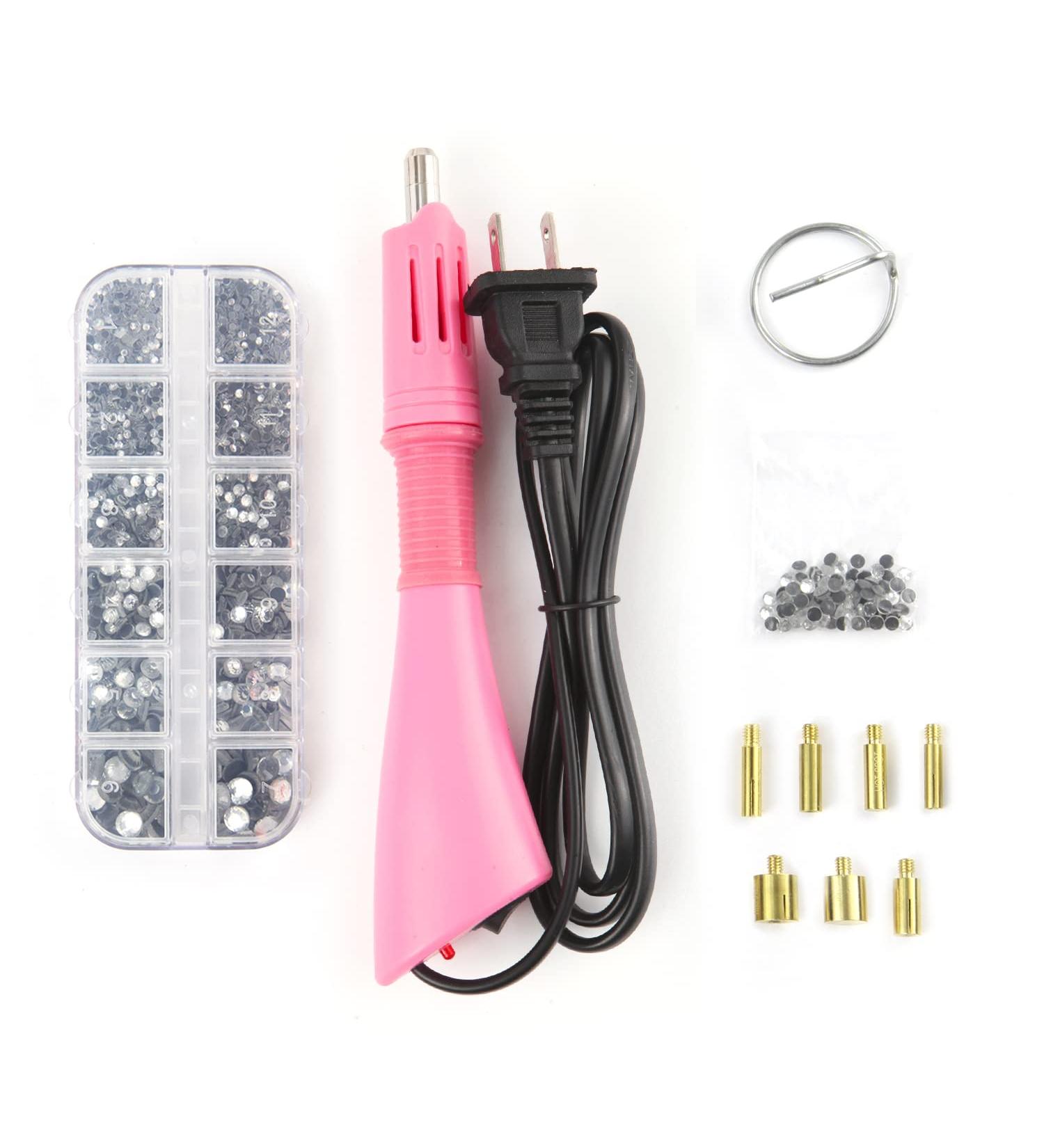 Bedazzler Kit with Hotfix Applicator | 2100 Crystal Rhinestones for Crafts & Customizing Clothing, Shoes, Accessories, Bags - Buy Online on GoSupps.com