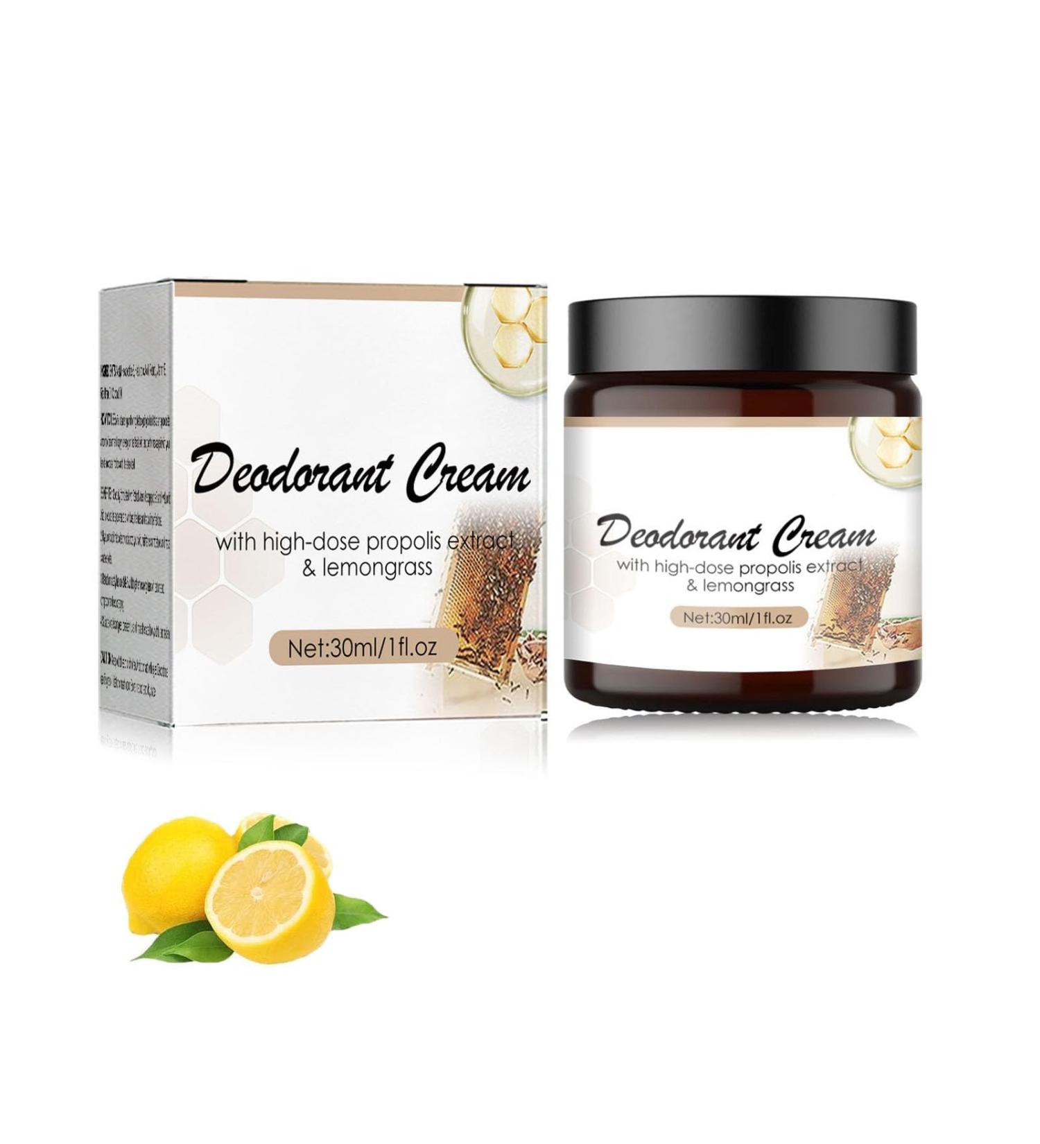 IFFANY Propolis Lemongrass Deodorant Cream Underarm Deodorant Cream Aluminum Free Deodorant Cream for Ingrown Hairs After Shaving - Buy Online on GoSupps.com