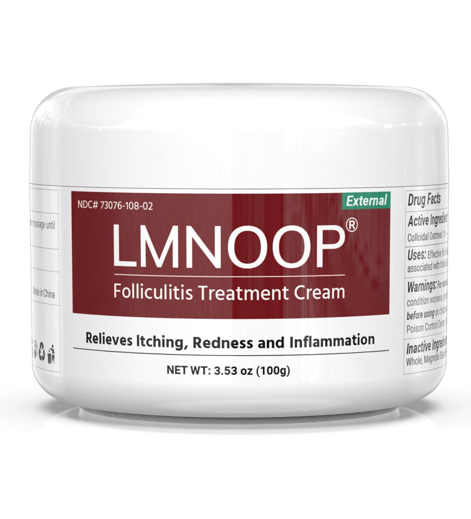 Folliculitis Treatment Cream Fast-Acting Relief for Scalp Face & Body Soothes Itching Redness & Inflammation Natural Colloidal Oatmeal Formula for Sensitive Skin - 3.52oz 3.52 Ounce - Buy Online on GoSupps.com