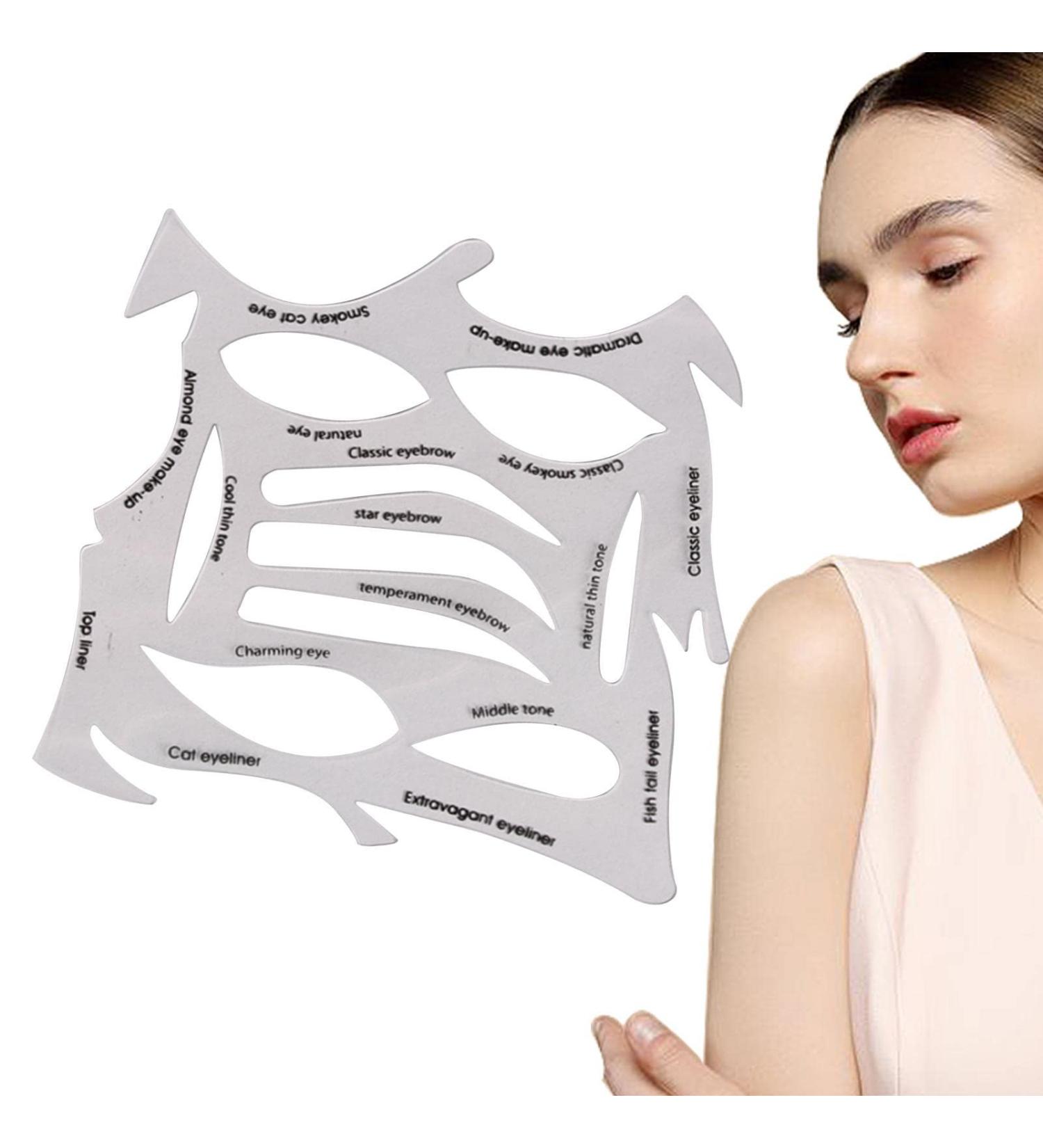 4 Eyeliner Stencil Kit Cat Eyeliner Stencils Sticker | Eyeliner Eyeshadow Stencils Pads Starters Kit Quick Makeup Template Tools for Beginners Fanelod 4 Pcs 01 - Buy Online on GoSupps.com