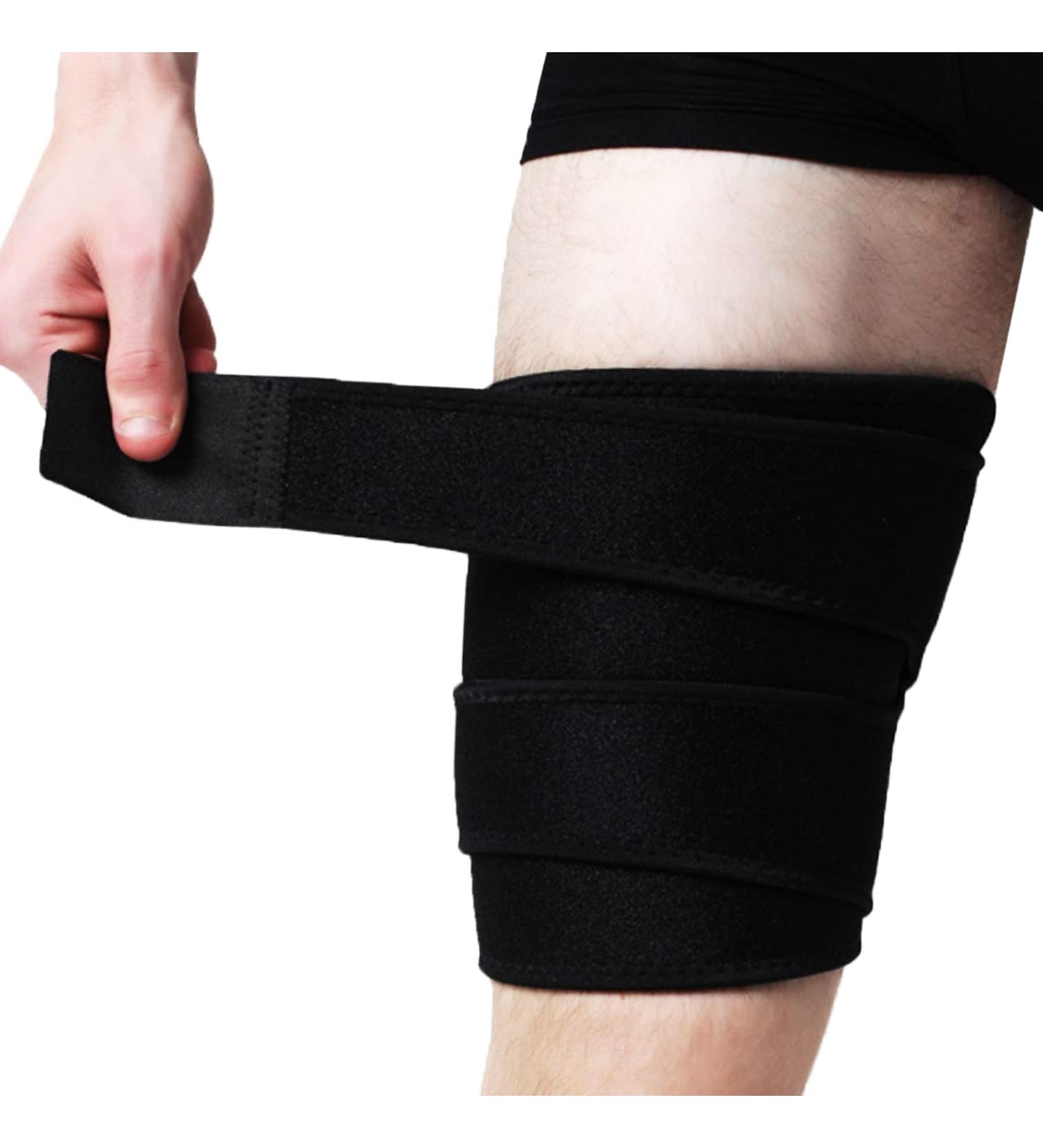 Goosom Thigh Protection Bandage - Adjustable Compression Support with Velcro Fastener | Prevent Muscle Strains T45c - Buy Online on GoSupps.com