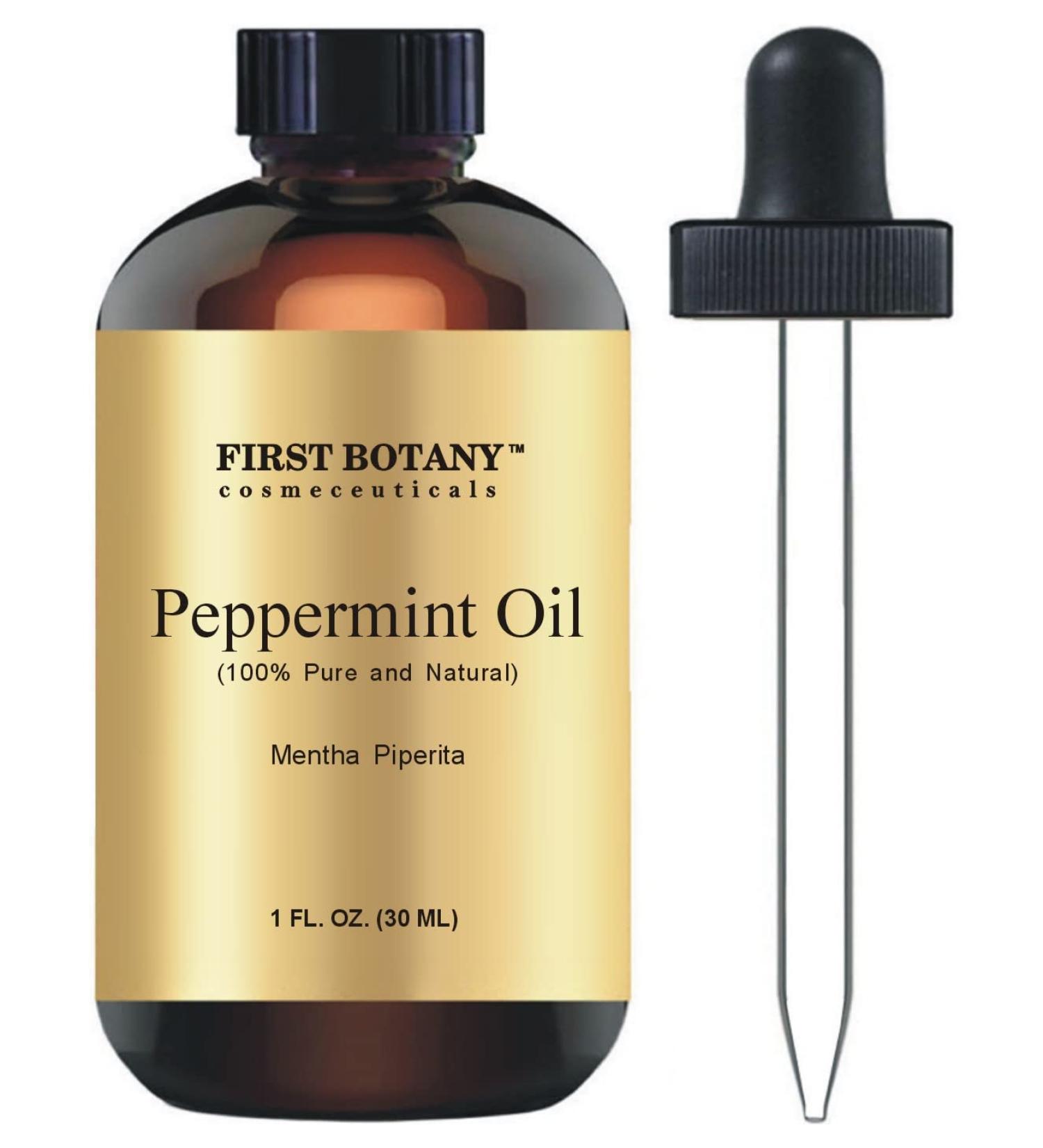 Premium 100% Pure Peppermint Essential Oil - 1 fl oz for Aromatherapy, Massage & Household Use - Buy Online on GoSupps.com