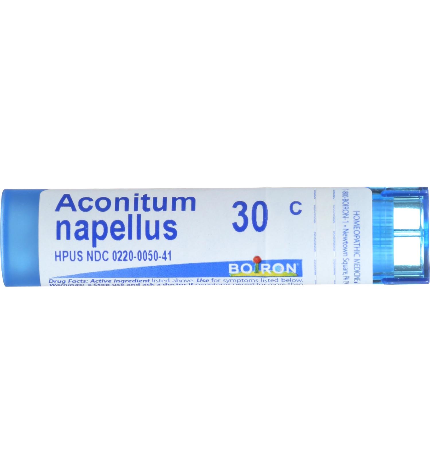 BOIRON Aconitum Napellus 30C - Homeopathic Remedy for Pain Relief - 80 CT | International Shipping Available - Buy Online on GoSupps.com