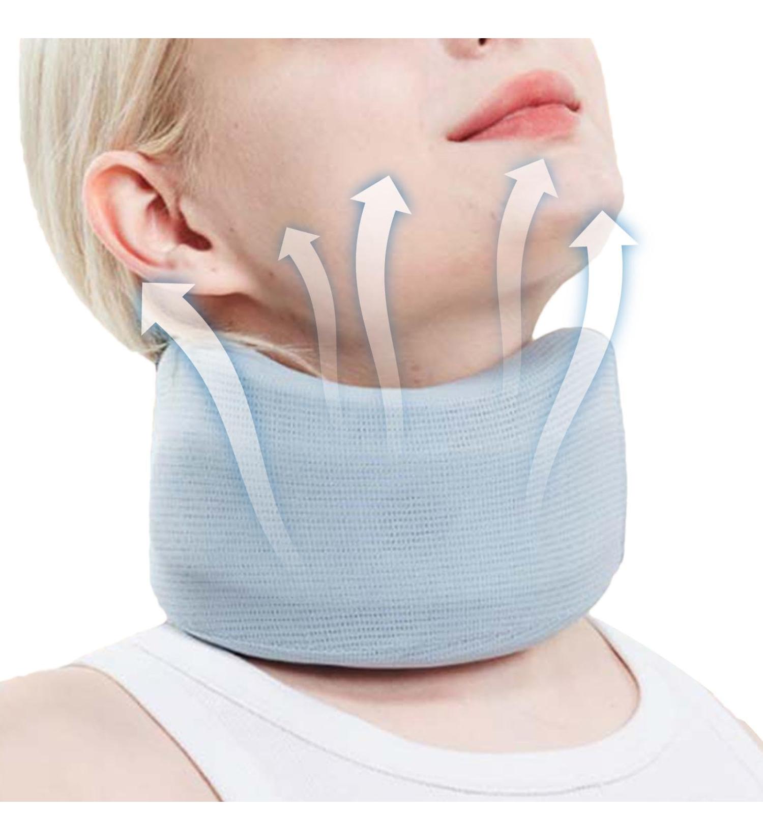 Neck Support Brace Adjustable Soft Brace Wraps for Neck Neck Support Brace for Sleeping Foam Cervical Collar Soft Foam Wraps for Women & Men Blue M - Buy Online on GoSupps.com