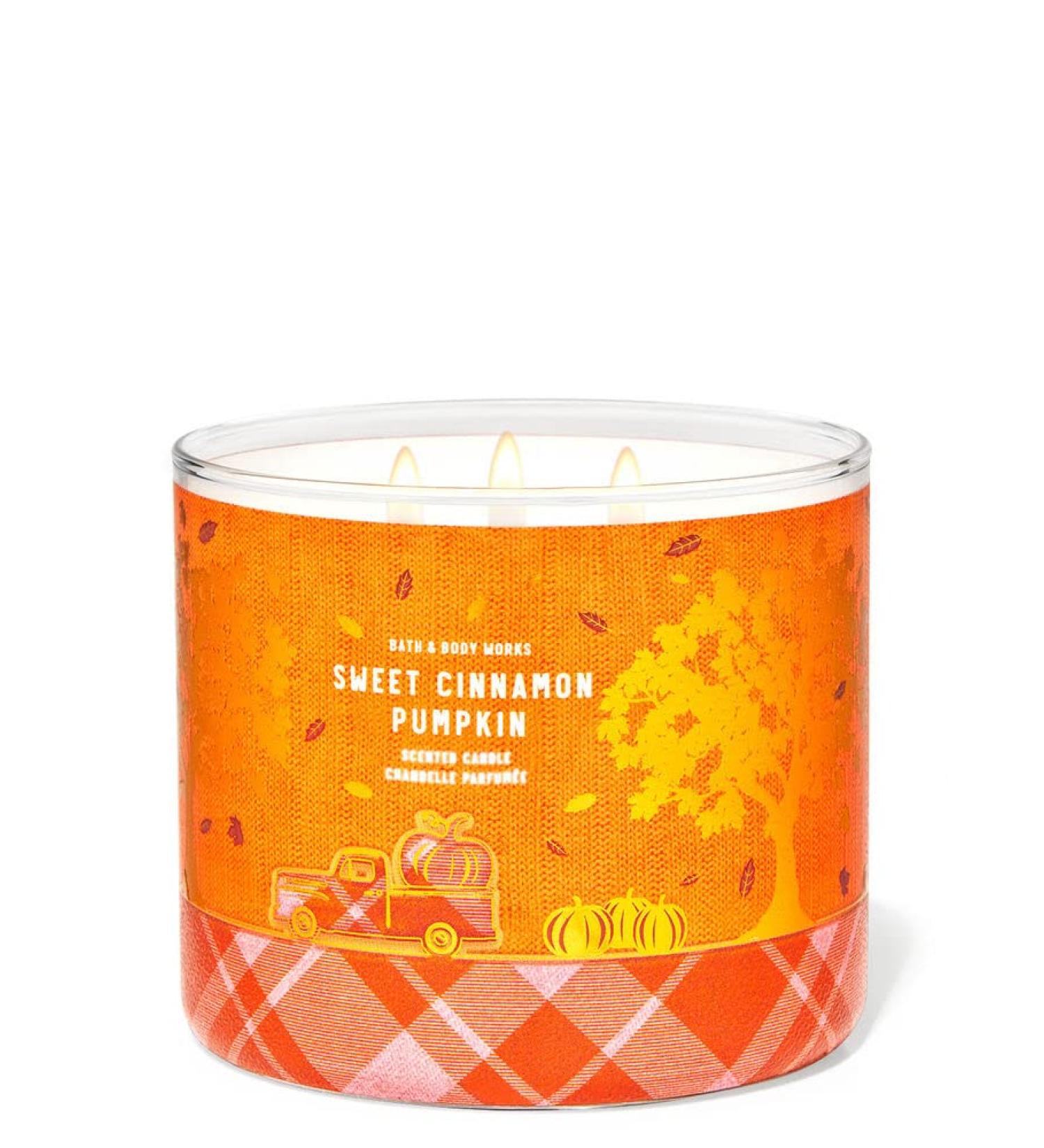 Sweet Cinnamon Pumpkin 3 Wick Candle 14.5 oz / 411 g