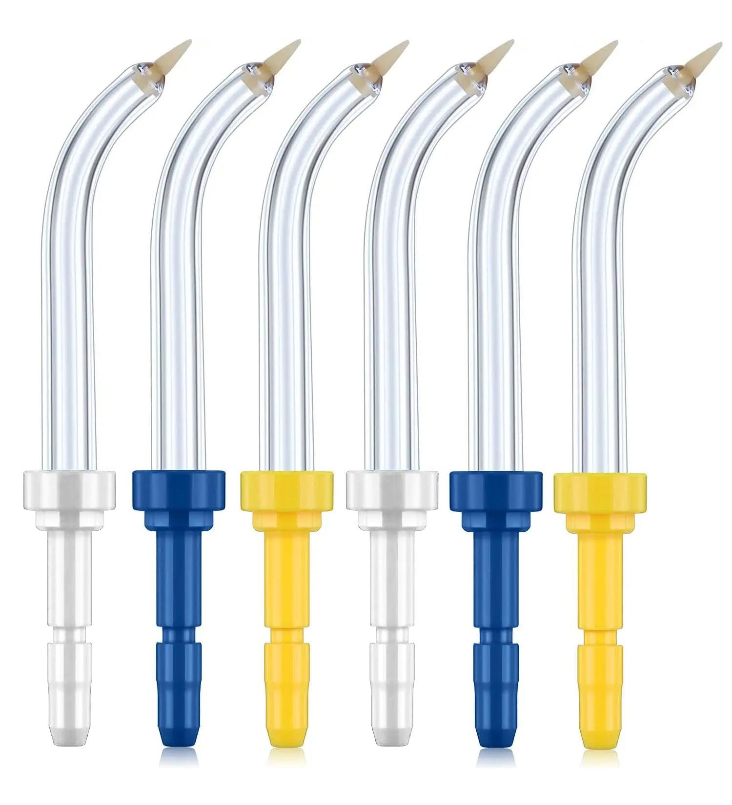 RAXSEG Flosser Replacement Tips - Compatible with Waterpik Flossers and Other Oral Irrigators (6 Pack) - Buy Online on GoSupps.com
