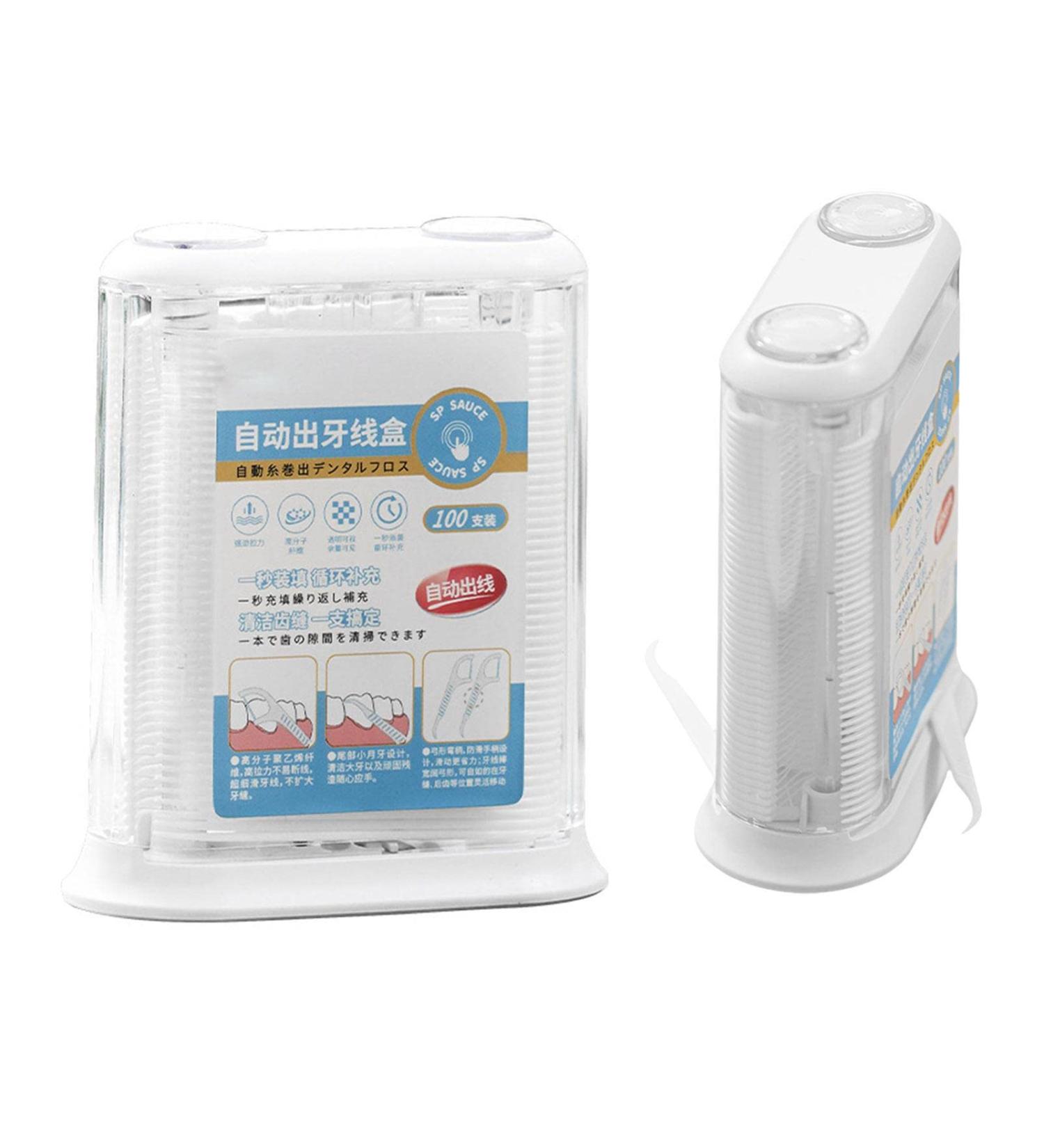 Portable Dental Dispenser Etui | Automatic Tooth-Floss Organizer for On-the-Go Oral Care - Buy Online on GoSupps.com