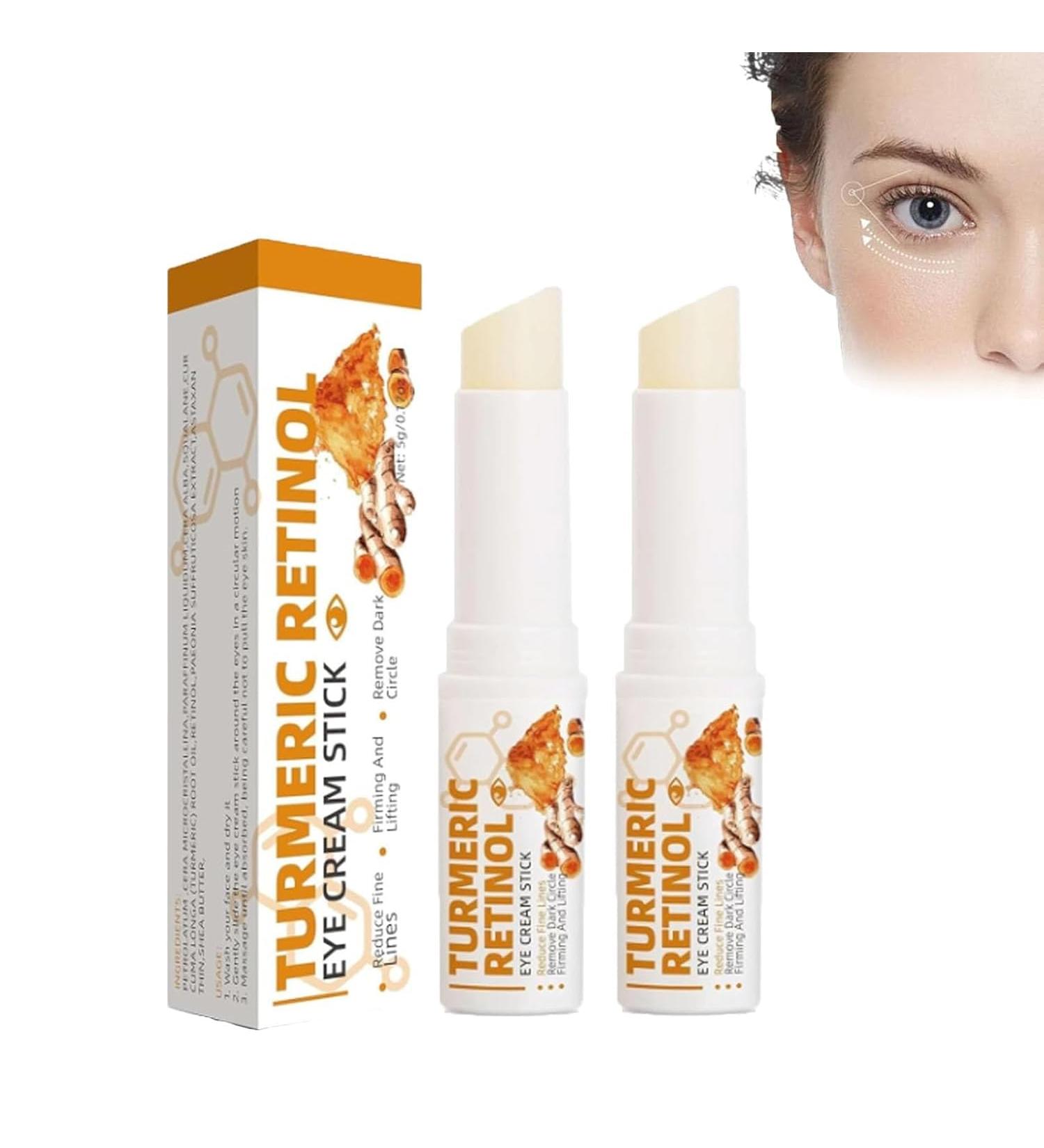 POLGDW Lumistick Eye Bag Repair Stick Turmeric Eye Cream Stick Dark Circle Stick Moisturizer Reduces Puffiness and Bags Under Eyes Anti-Aging Eye Cream Reduces Fine Lines - Buy Online on GoSupps.com
