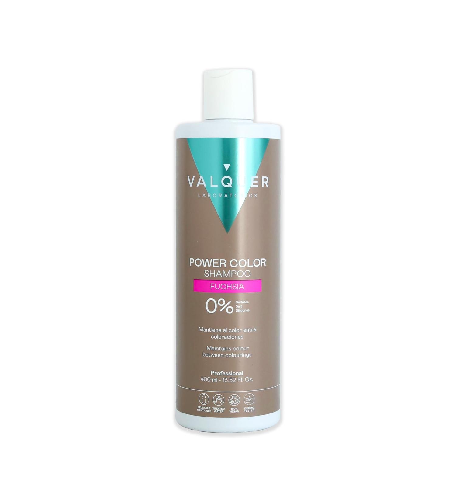 Valquer Laboratorios Valquer PowerColor Vegan SulfateFree Shampoo Color Enhancer For Colored Hair 400 ml Color Protection - Buy Online on GoSupps.com