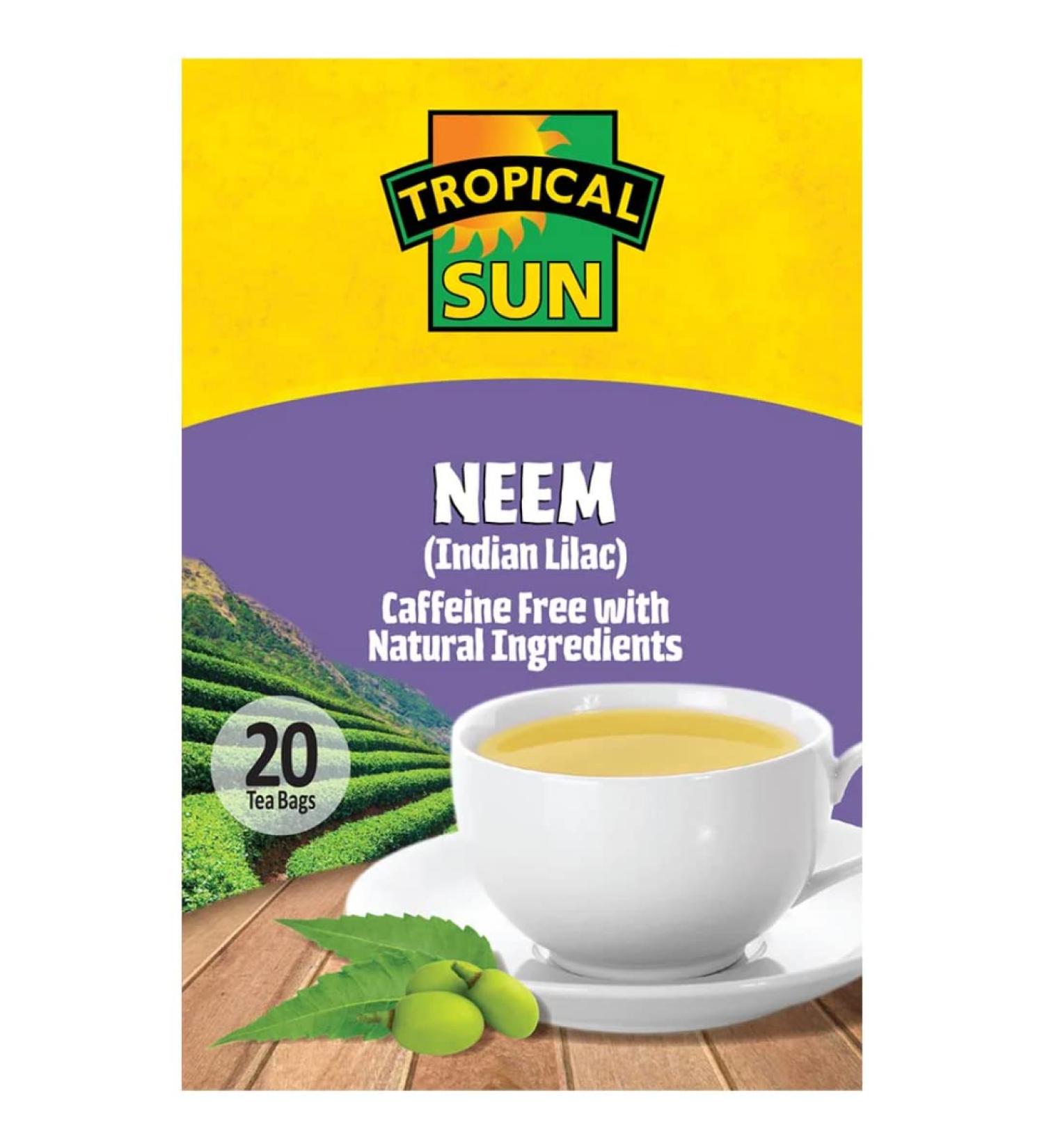 2 x Tropical Sun Neem (Indian Lilac) Tea 6 x 30g