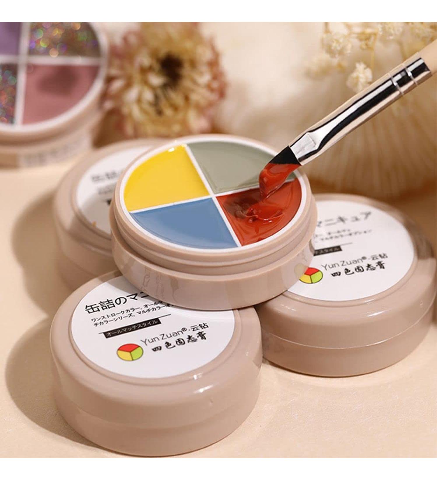 4 Colors Nail Repair Care Base Coat Soak Off Solid Canned Cream UV LED Varnish Gel Jelly Painting Gel Nail Gel Polish - Buy Online on GoSupps.com