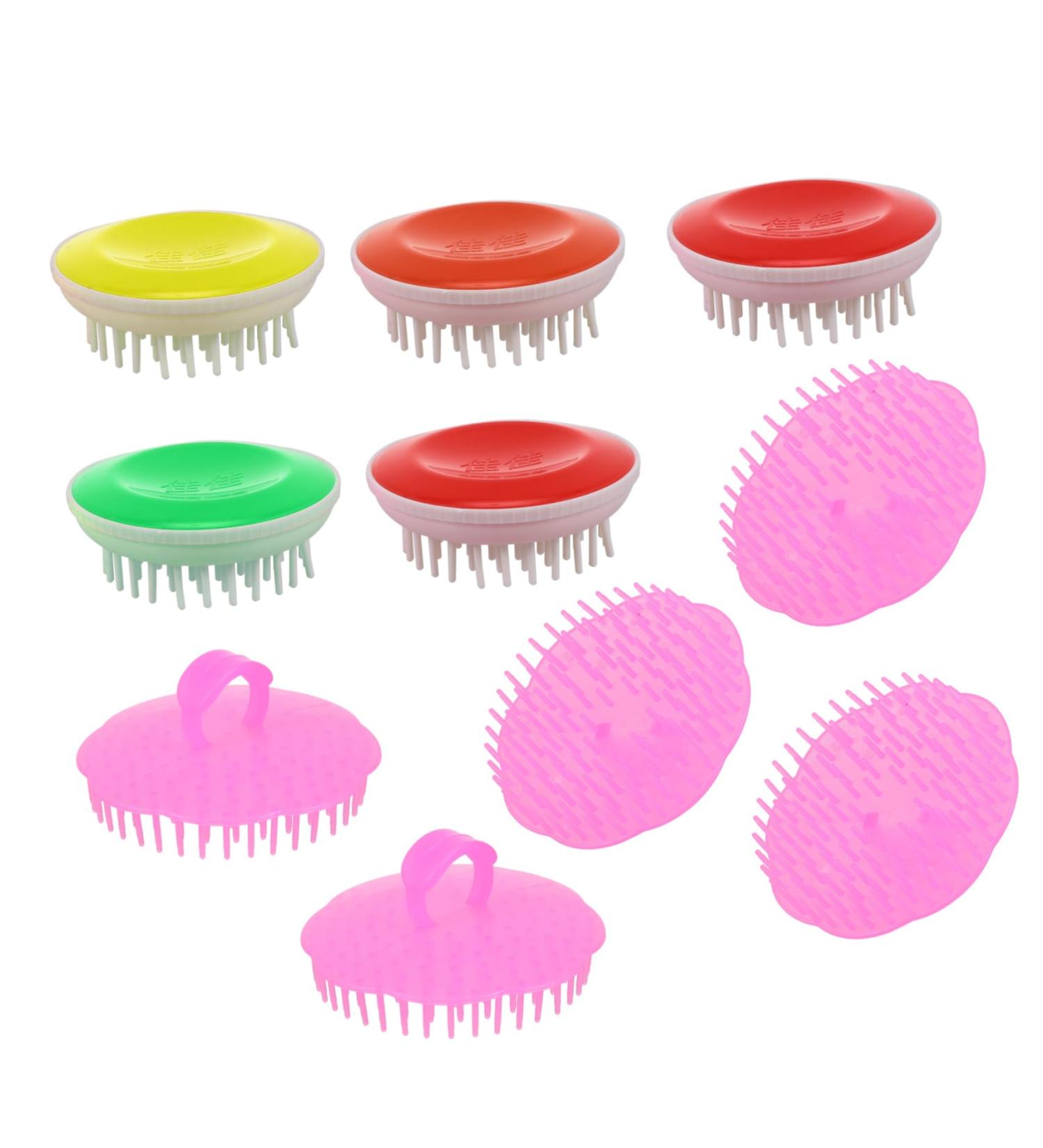 SewoAr 10-St Shampoo Brush - Scalp Care & Cleaning Brush for Hair & Clothes - Massage & Scraper Head for Ultimate Clean - Buy Online on GoSupps.com