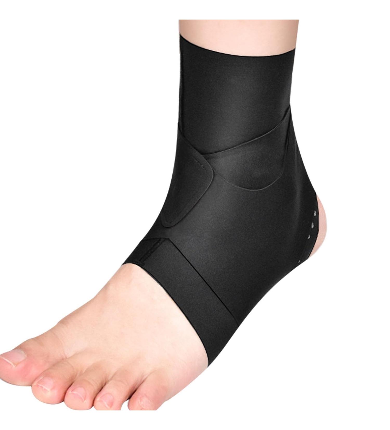 Ankle Brace for Men & Women | Compression Sleeve & Support for Sprained Ankle Recovery | Foot Pain Relief with Detachable Metal Springs (Large - Buy Online on GoSupps.com