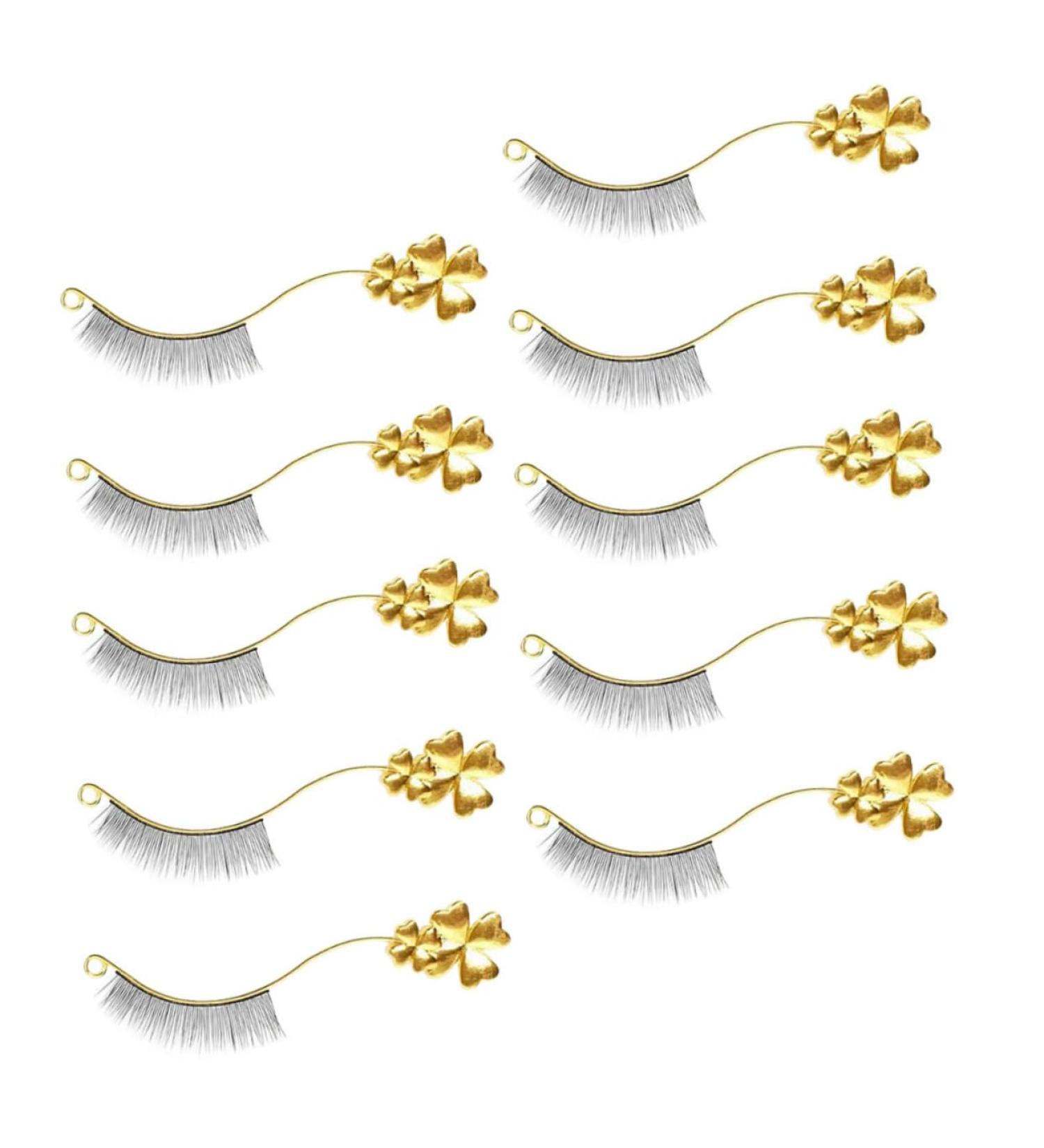 FOMIYES 6pairs Eyelash Lash Display Fake Lashes Magnetic with Tool Magnetic Tryout Wand Eyelash Separator Eyelash Applicator Tool Salon Rose Electroplating Process Fake Eyelashes - Buy Online on GoSupps.com