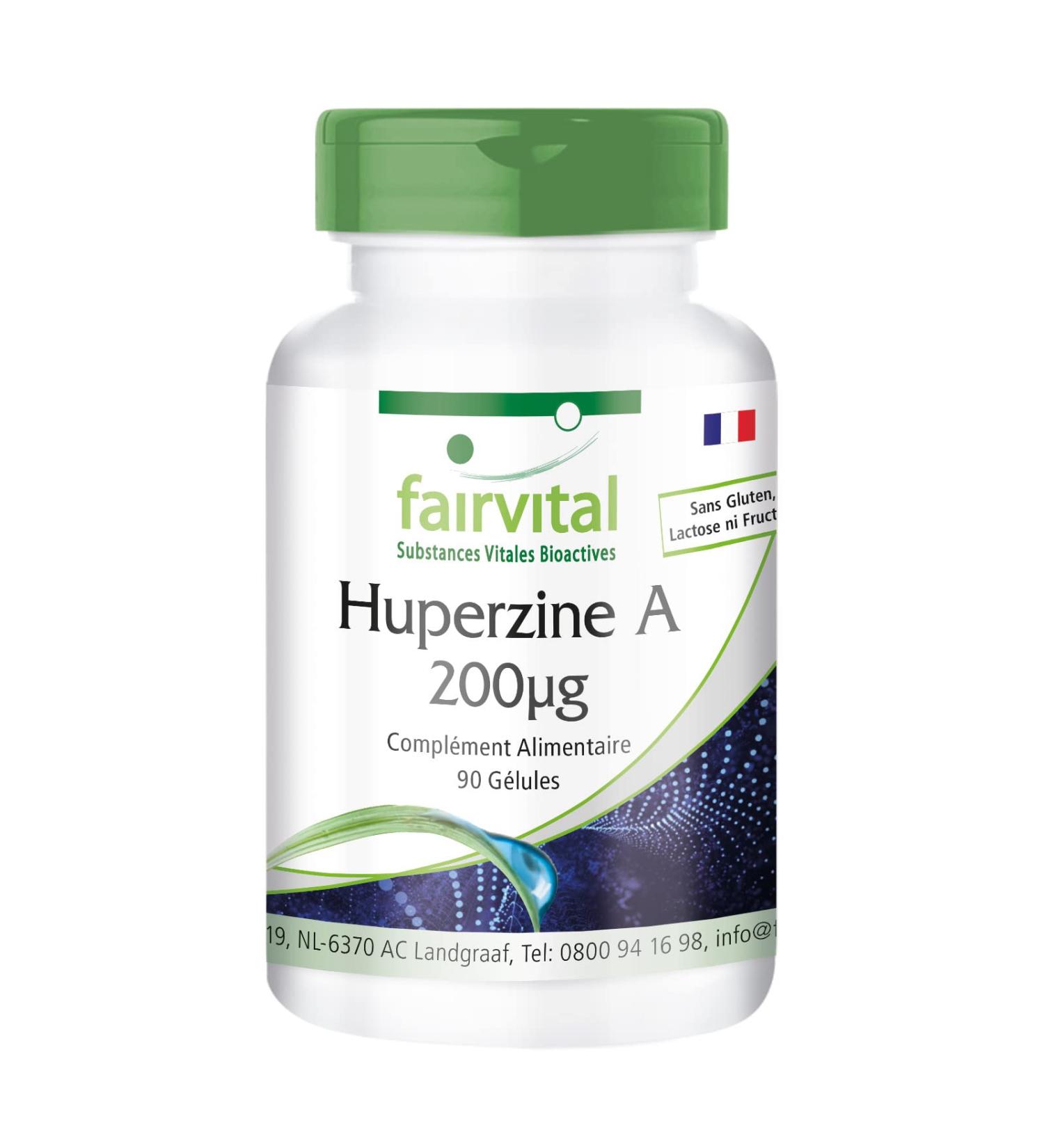 Fairvital | Huperzine A 200mcg - Lycopod Extract - 90 Capsules - Pure Substance - Buy Online on GoSupps.com