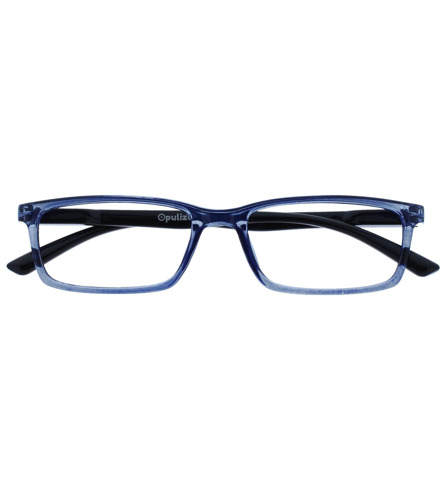 Opulize Blue Light Filter Sea Glasses - Narrow Frame Spring Hinges +3.50 Diopters - Reflective Gaming Glasses for Men - Buy Online on GoSupps.com