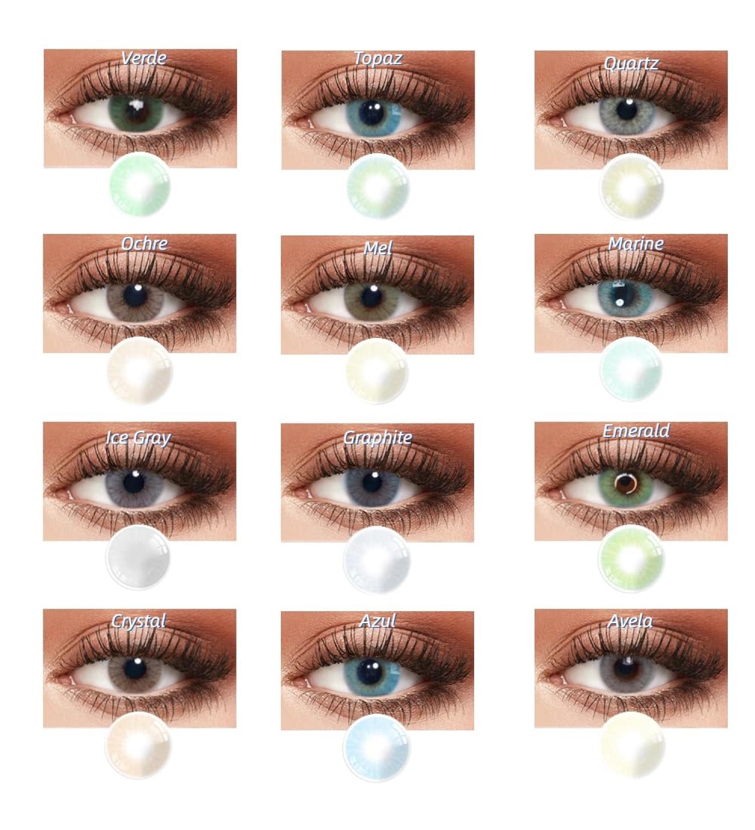 Buy Strong Blue Contact Lenses - Natural Light Gray Monthly Soft Lens (0.00) with Container | International Shipping - Buy Online on GoSupps.com