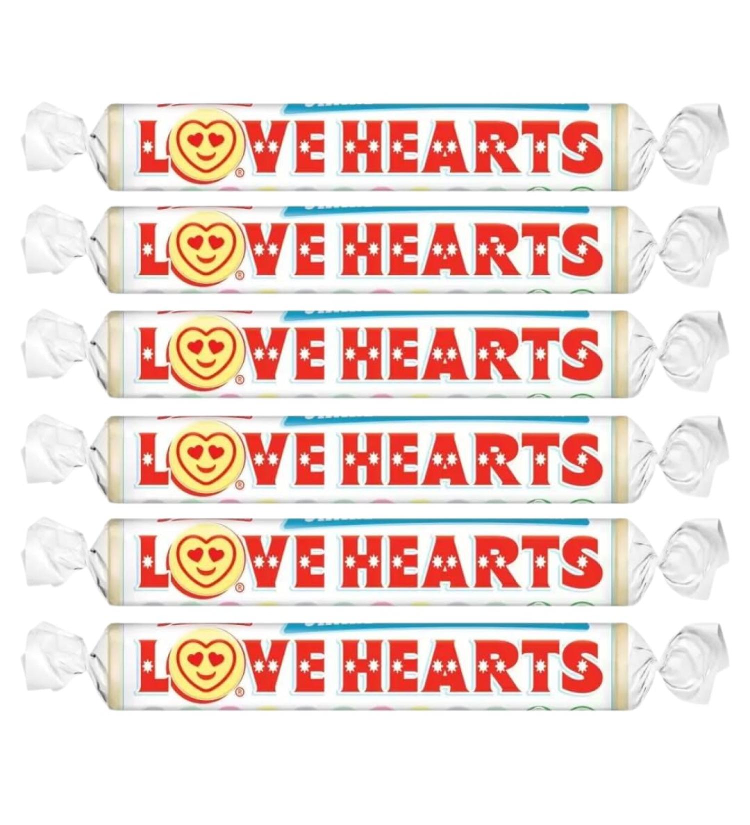 Sweets Bundle With Love Heart Rolls 39g (6 Pack)