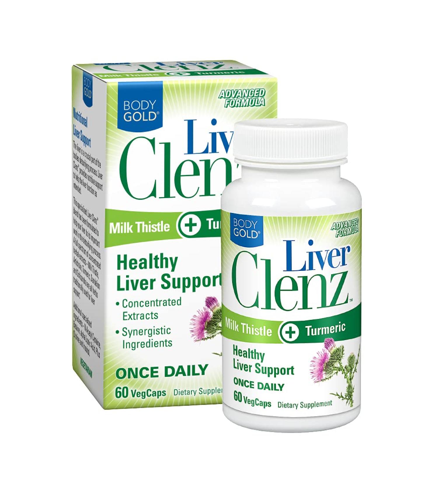 Body Gold Liver Clenz 60 VegCaps - Buy Online on GoSupps.com