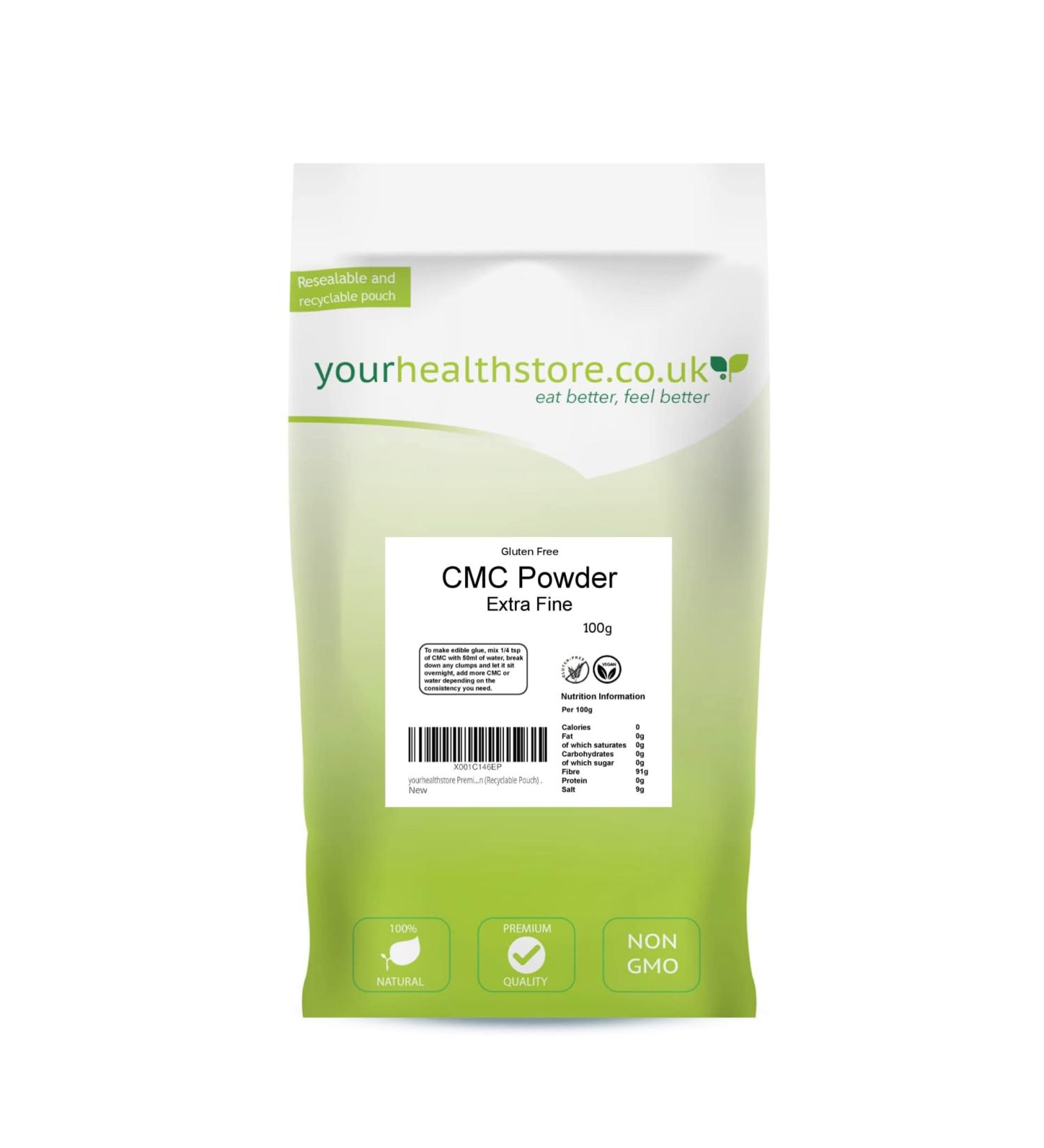yourhealthstore CMC Powder 100g Tylo Tylose Edible Glue Gluten Free Non GMO