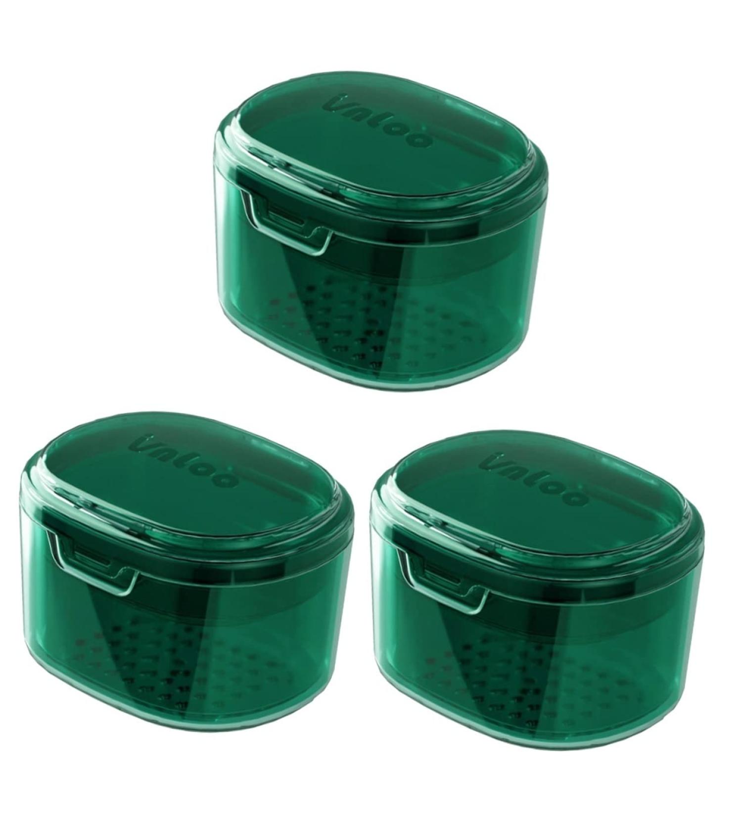 Frcolor 3-Piece Retainer Storage Box | Small Container for Retainer Cleaning & Organization | International Shipping Available - Buy Online on GoSupps.com