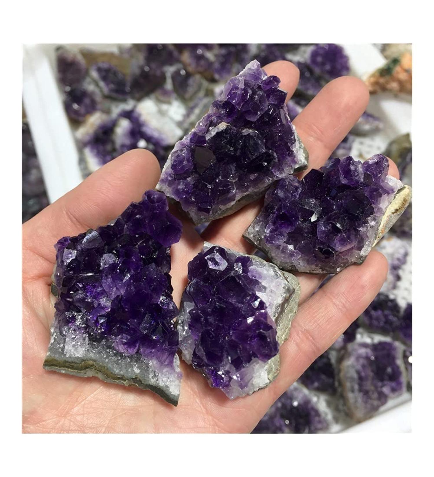 Natural Raw Amethyst Quartz Purple Stones Specimen Minerals Home Decoration (Size : 5pcs) HOMEZHOU (Size : 5pcs) - Buy Online on GoSupps.com