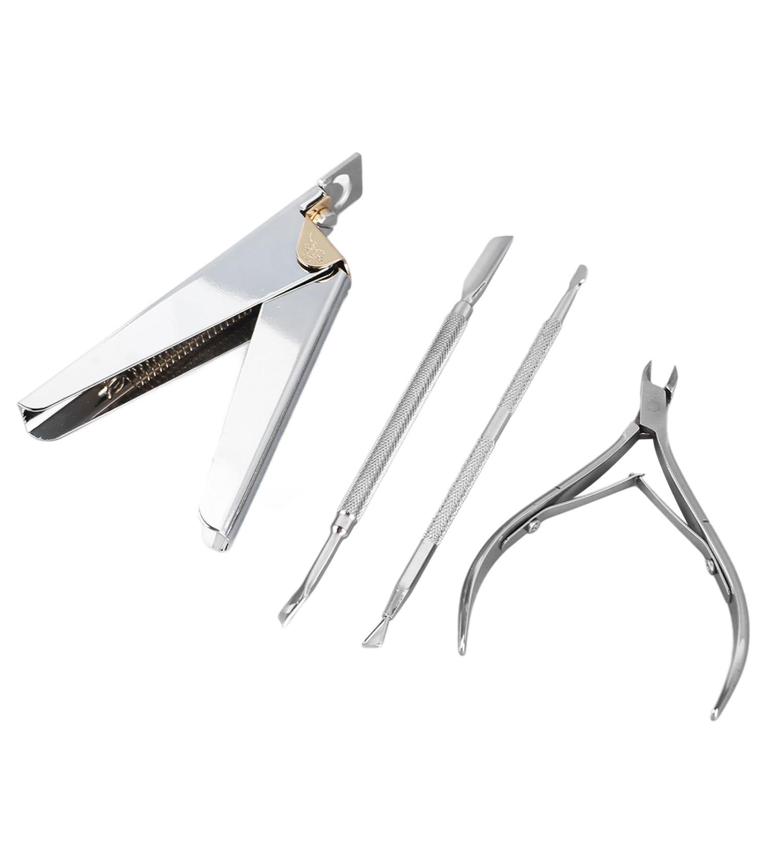 Manicure Scissors Set Stainless Steel Dead Skin Cuticle Remover Manicure Tools with Tight Biting and Smooth Opening Professional Nail Beauty Tools for Nail Salon Rust Proof - Buy Online on GoSupps.com