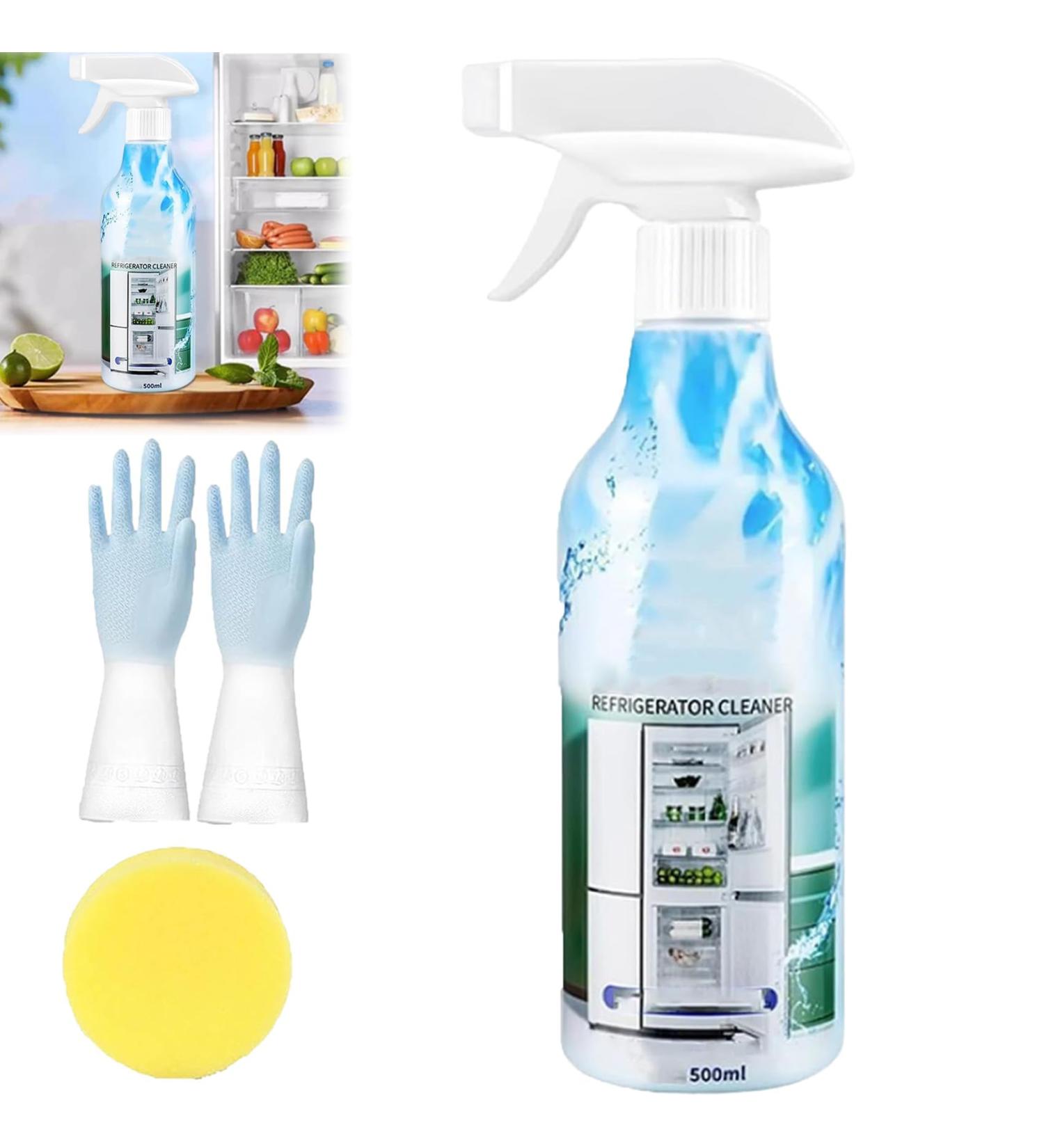 Multifunctional Large Capacity Refrigerator Cleaner Fridge Cleaner Inside Spray Refrigerator Cleaning Spray Refrigerator Smell Remover Gentle and does not hurt your hands (1pc) - Buy Online on GoSupps.com