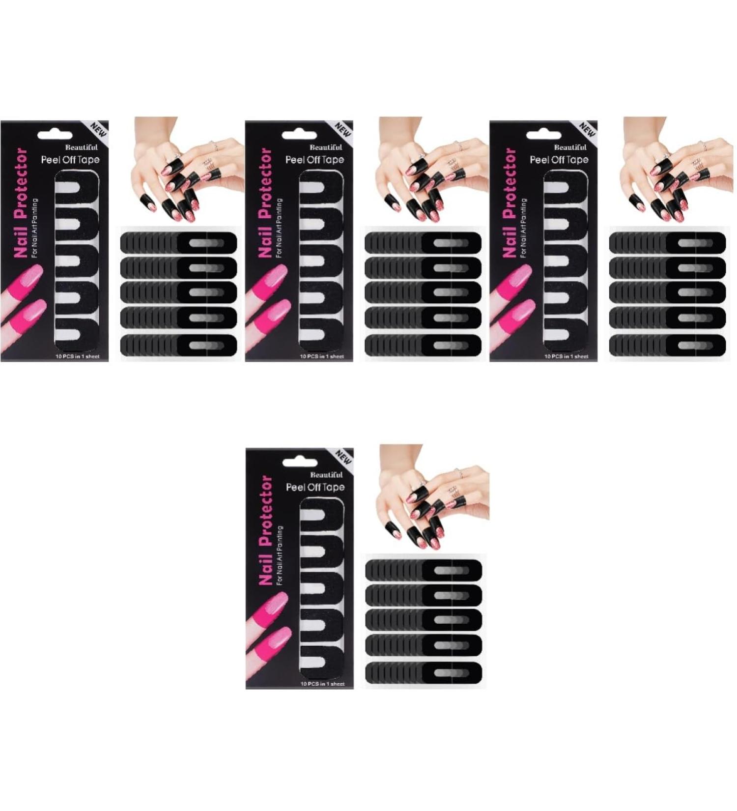 Healeved 400 Sheets Edge Sticker Nail Polish Nail Protector Stickers Nail Protector Sticker Silica Gel Care Anti-Spill Stickers Nail Protector from Nail Polish Patch tearable 3.00X2.50X0.10CMx4pcs As Shownx4pcs - Buy Online on GoSupps.com