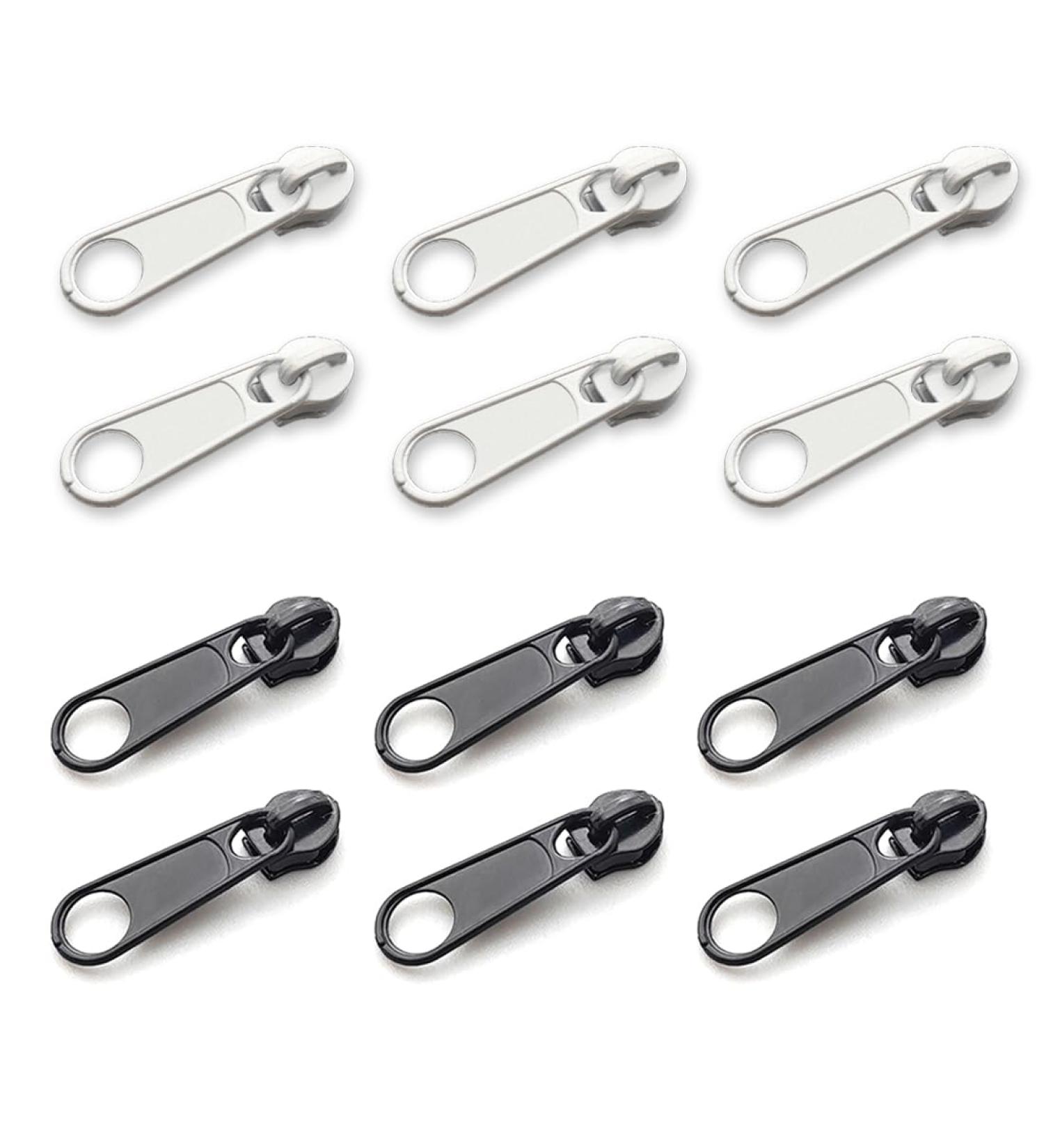 Jtkrew 12-Piece Zipper Slider Replacement Set | Removable Zipper Pulls for Coats Suitcases & Backpacks - Durable & Easy to Use - Buy Online on GoSupps.com