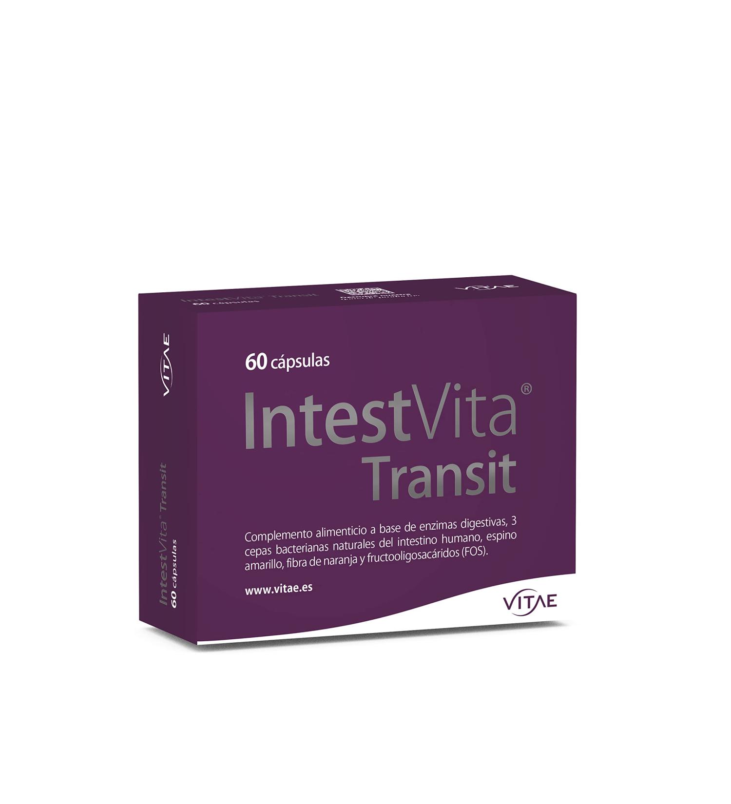 VITAE INTESTVITA TRANSIT 60cap is a capsule formula designed for regular use It is taken regularly according to the indicated dosage The package contains 60 capsules This is how it becomes an Unflavoured 60 Unidad Paquete  - Buy Online on GoSupps.com