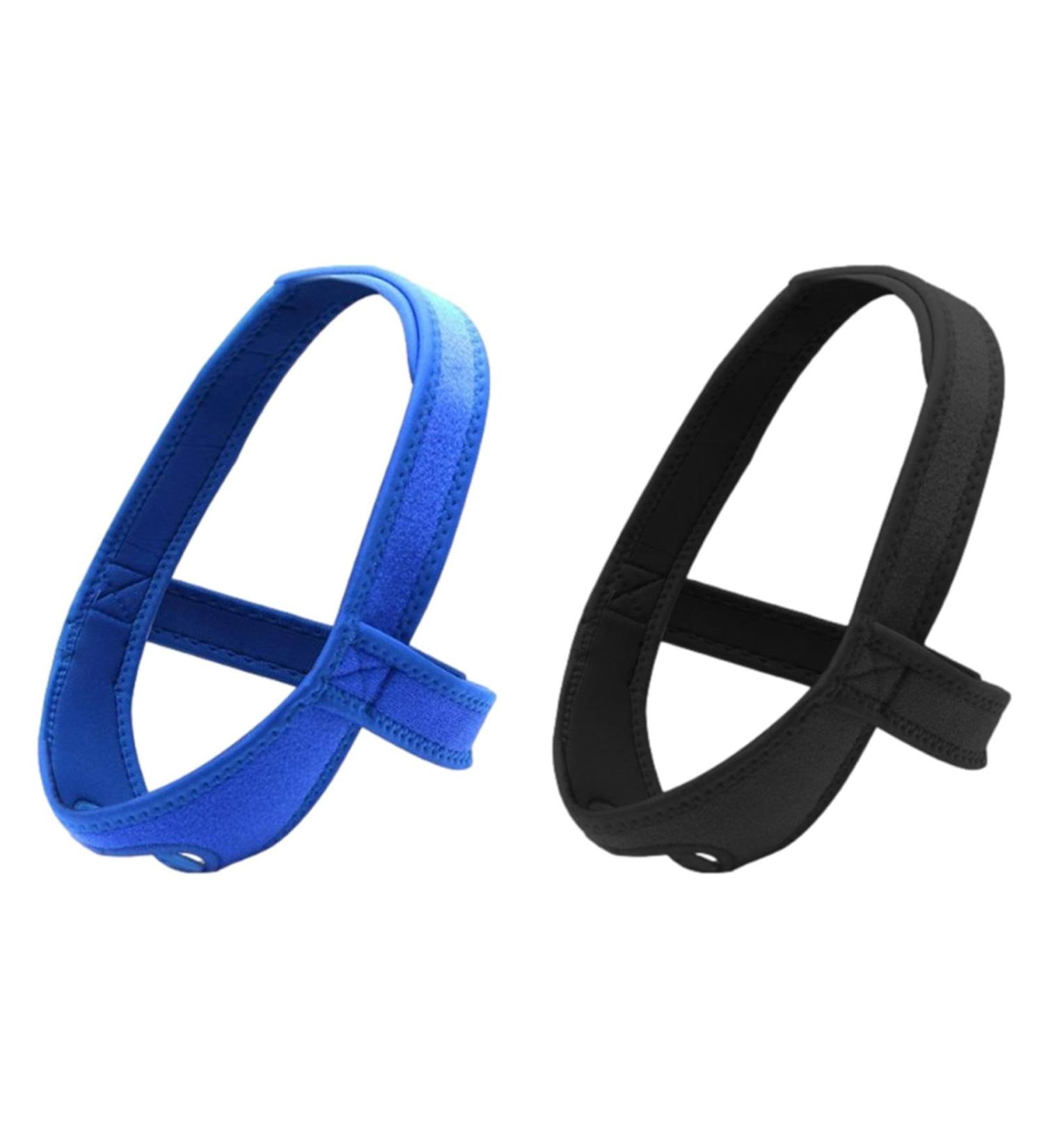 Anti-Snoring Jaw Strap | Adjustable Chin Support for Men & Women | Breathable Black & Blue Snoring Solution - Buy Online on GoSupps.com