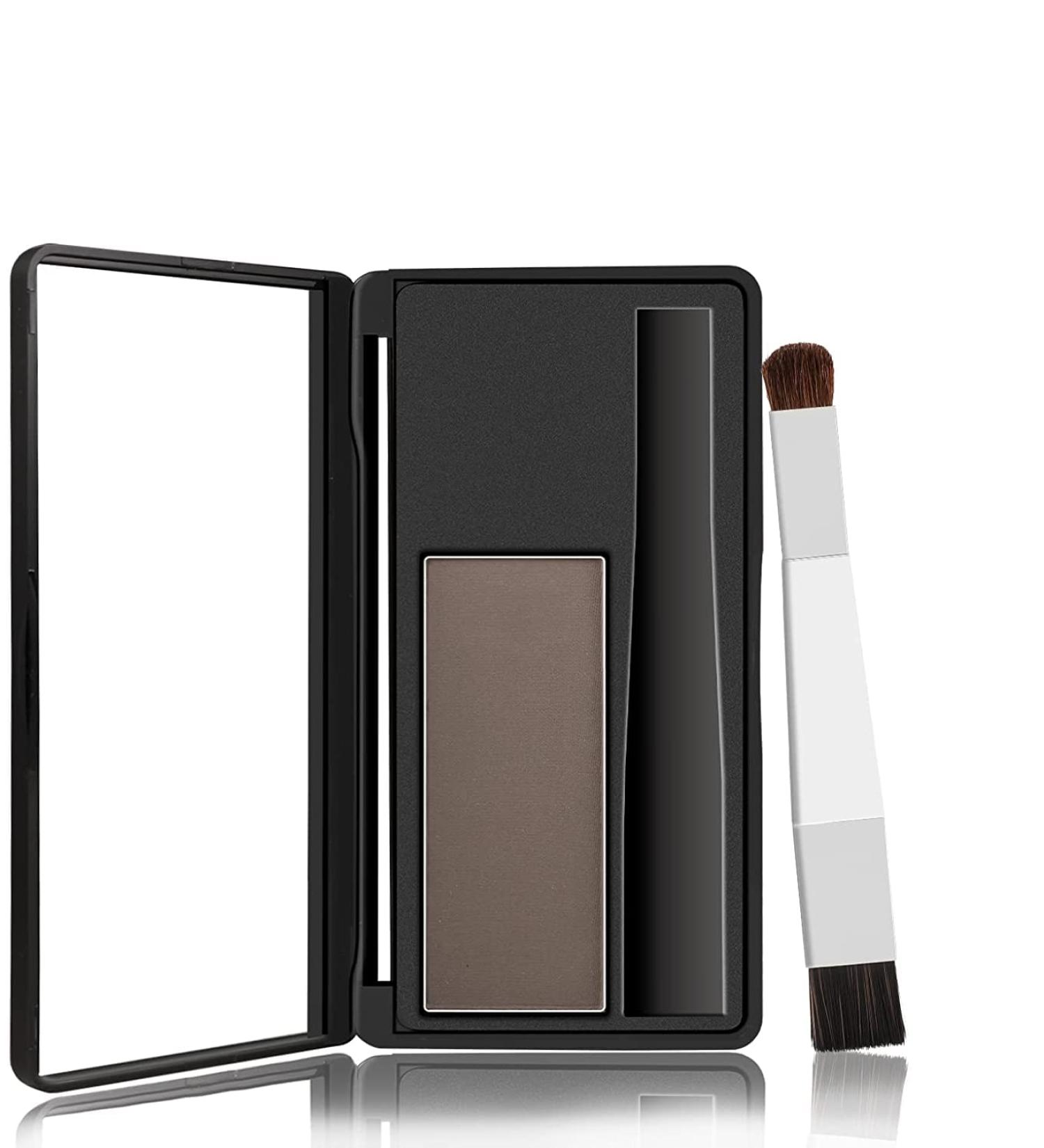 Hair Shadow Powder - Root Touch Up for Thinning Hair | Dark Brown Hair Concealer & Eyebrow Makeup Powder - Instant Coverage for Men - Buy Online on GoSupps.com