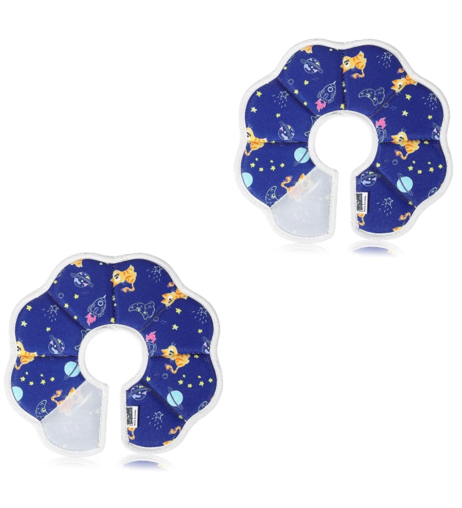 BESPORTBLE 2pcs Kitten Cone Alternative Cat Cones After Surgery Cat Donut Waterproof Composite Cloth mediumx2pcs As Shownx2pcs - Buy Online on GoSupps.com