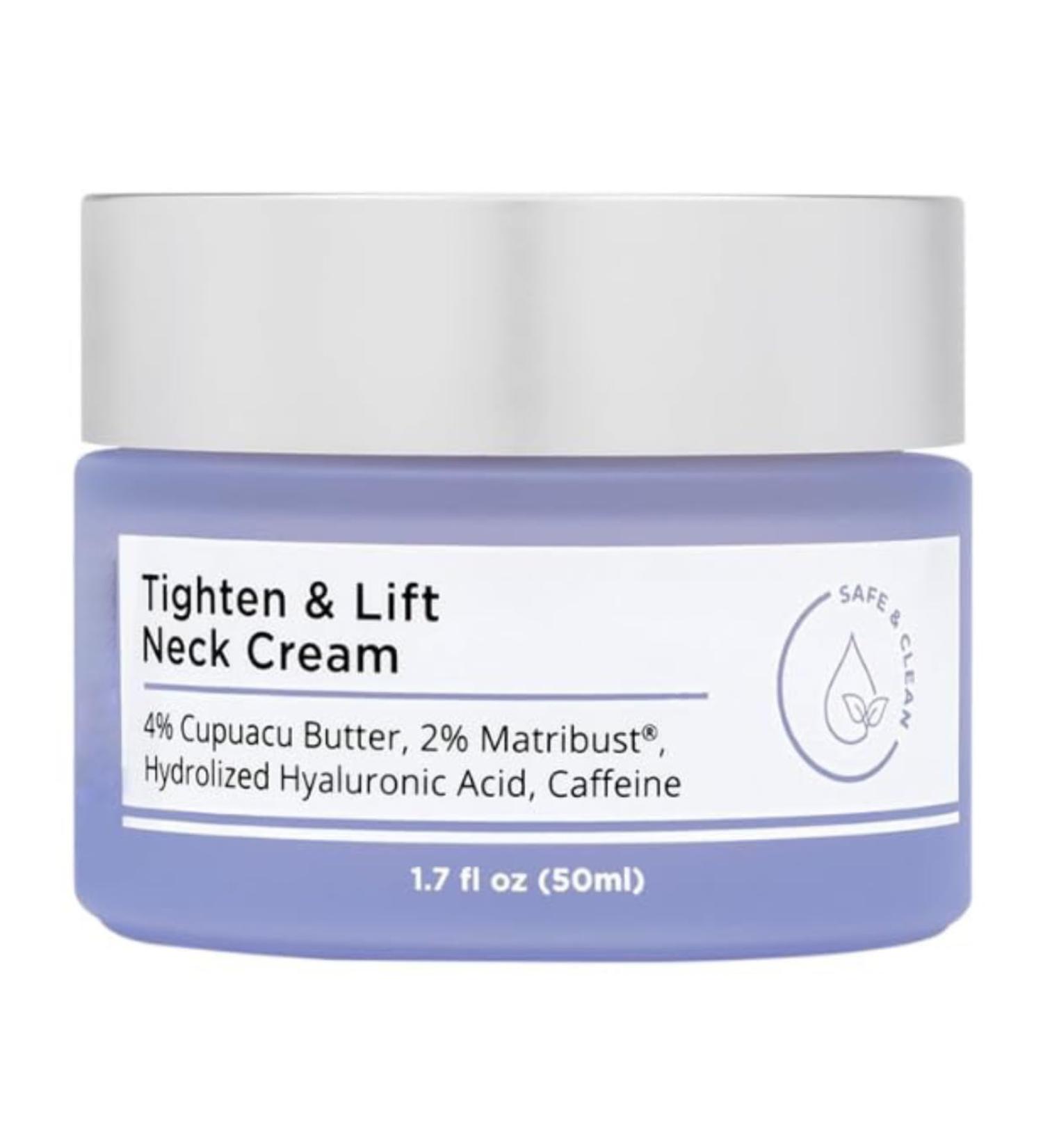 Neck Firming Cream - Anti-Aging Tightening & Lifting Formula for Youthful Skin | Reduce Fine Lines & Wrinkles (1.7 oz - Buy Online on GoSupps.com