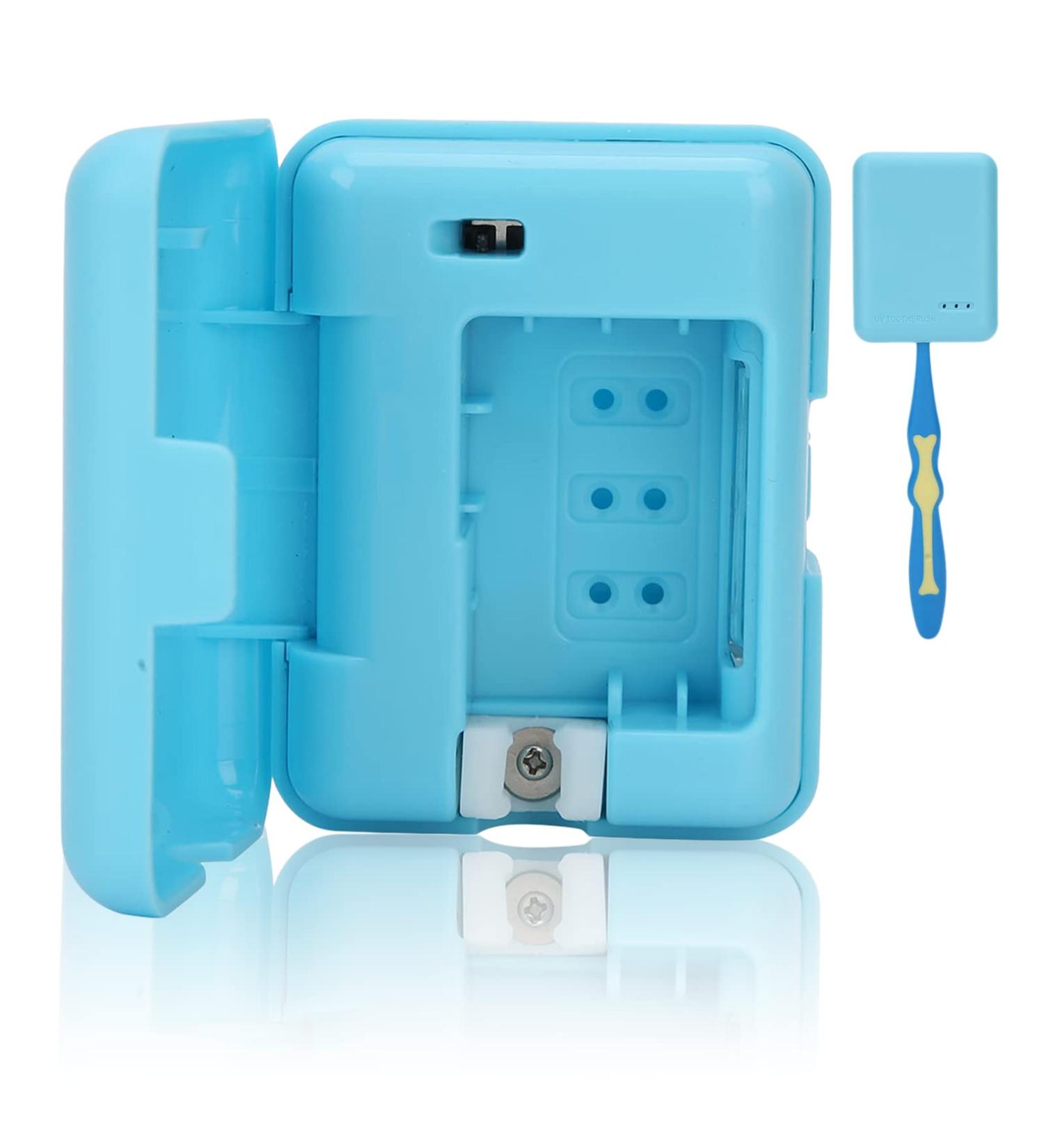 UV Toothbrush Sanitizer Case Toothbrush Sterilizer Holder Portable Wall-Mounted Ultraviolet Toothbrush Head Sterilizer UV Disinfection Case(Blue) - Buy Online on GoSupps.com