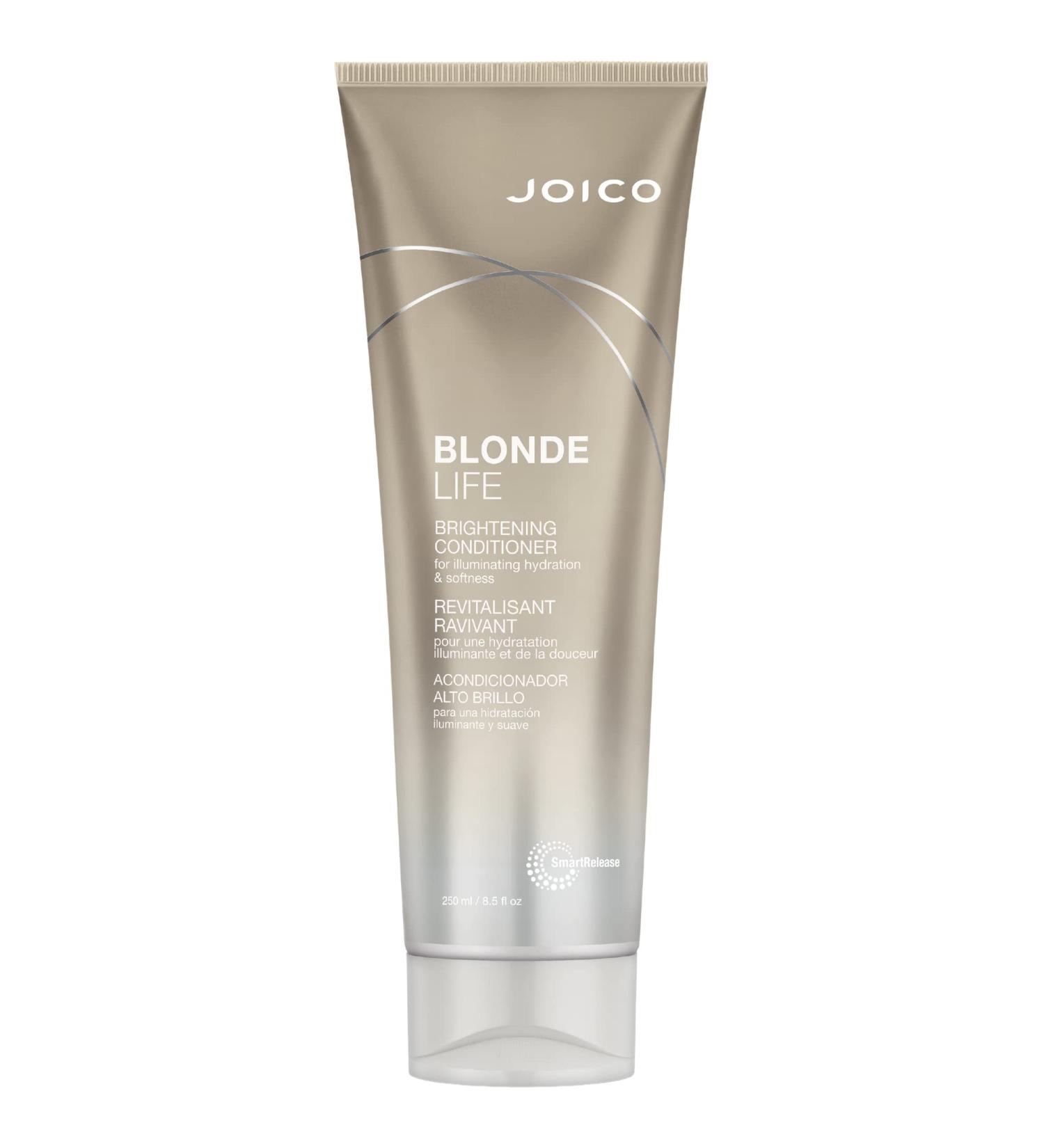 Joico Blonde Life Brightening Conditioner - Illuminate Hydration & Softness for Blonde Hair | Sulfate-Free with Monoi & Tamanu Oil - 8.5 oz - Buy Online on GoSupps.com