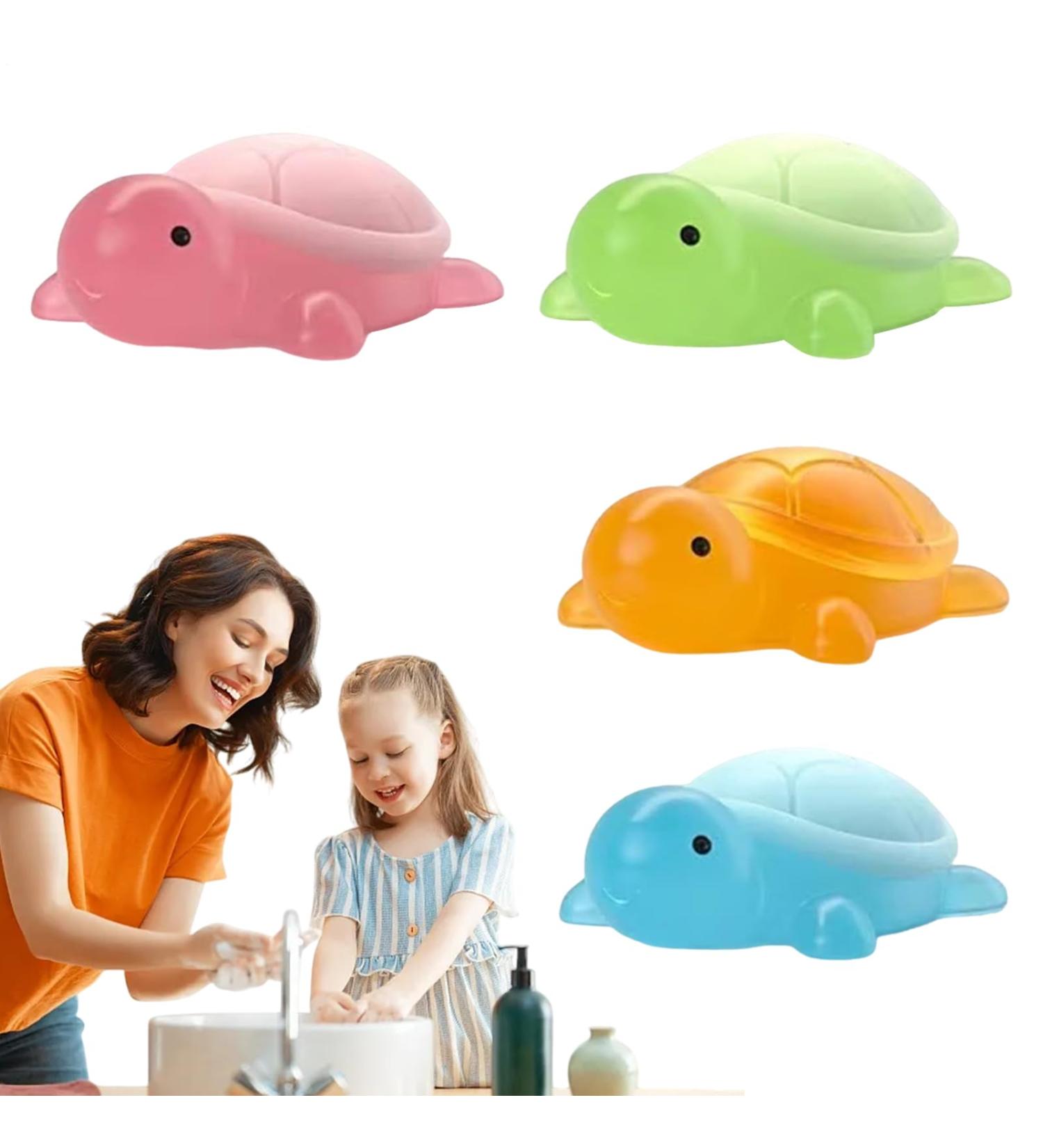 4X Children's Turtle Shape Cute Bath Soap - Washing and Washing Solution for Girls Boys Boys - Buy Online on GoSupps.com