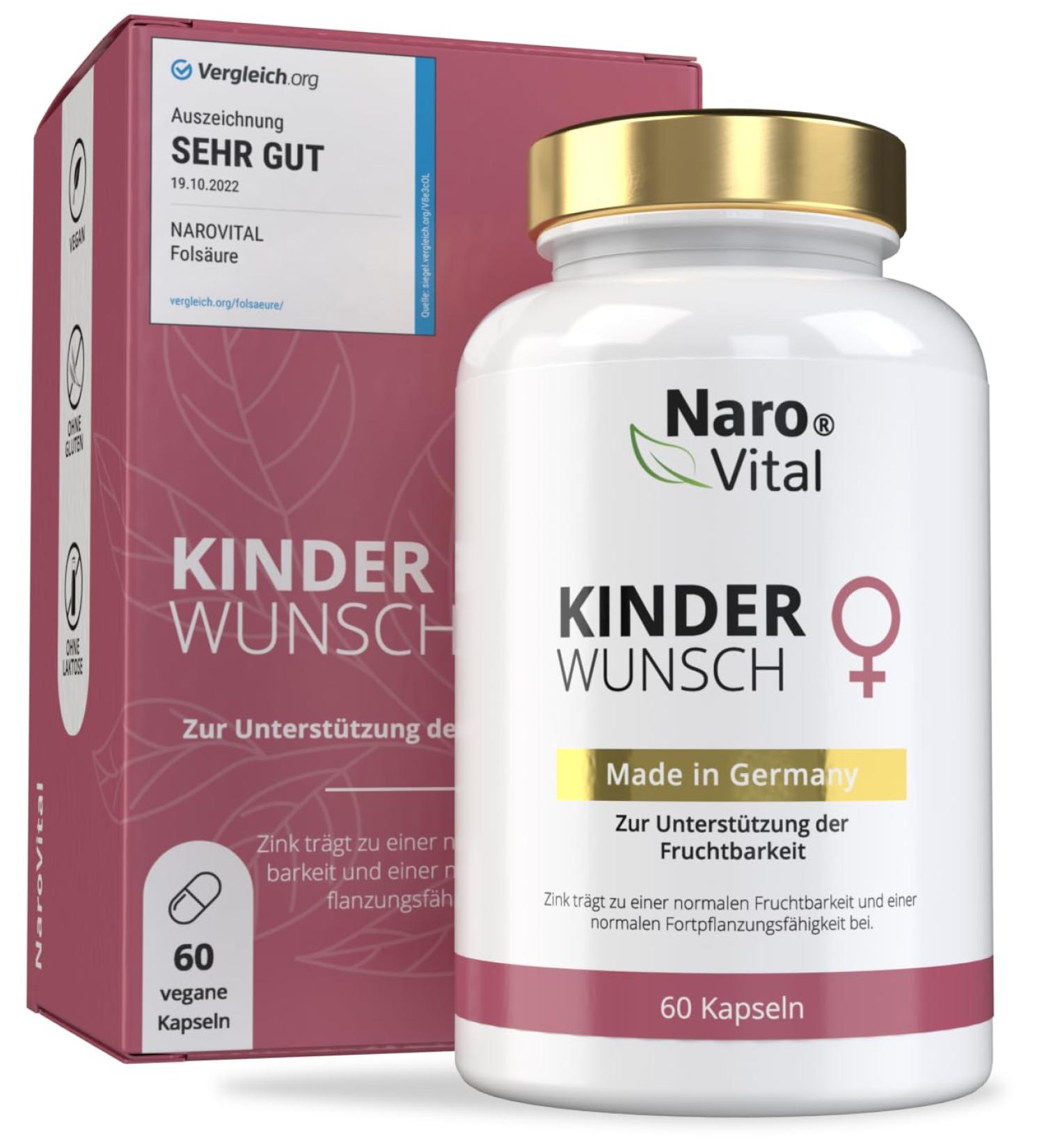 High-Dose Women's Folic Acid 800 g with Monk Pepper & Women's Mantle - 2-Month Supply (60 Capsules) | Natural Fertility Aid - Buy Online on GoSupps.com