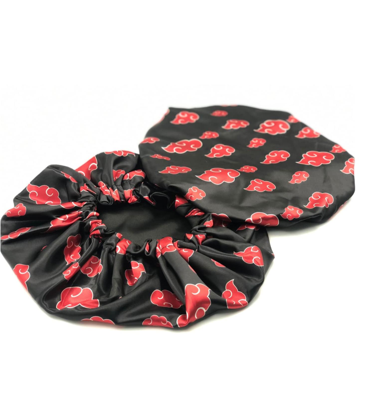 Silky Hair Designer Bonnet Red Cloud Akatsuki Inspired Bonnet for Hair