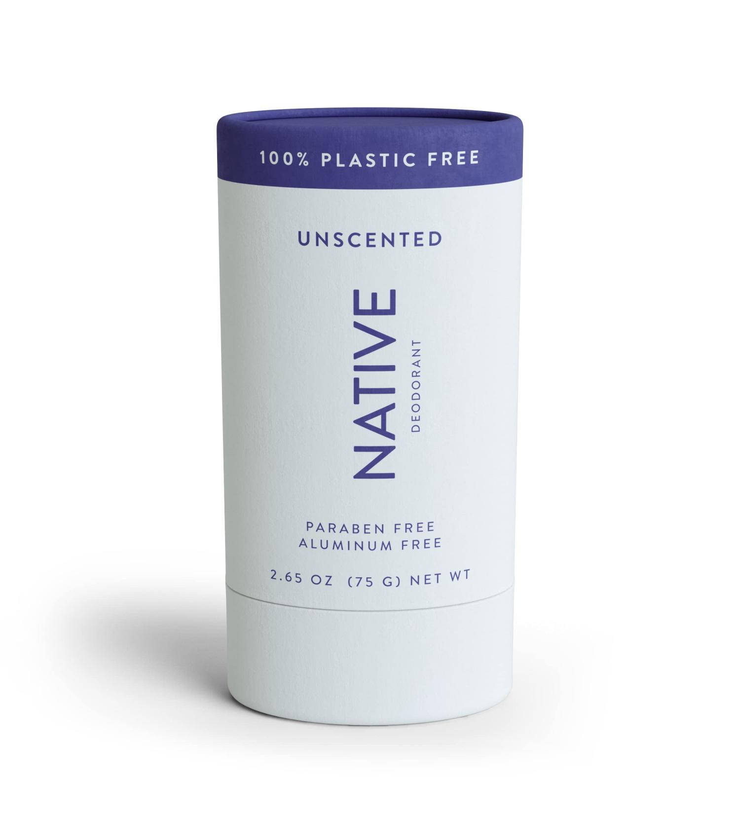 Natural Plastic-Free Deodorant with Baking Soda | Aluminum-Free for Women and Men | Coconut Oil, Shea Butter, Probiotics | Unscented - Buy Online on GoSupps.com