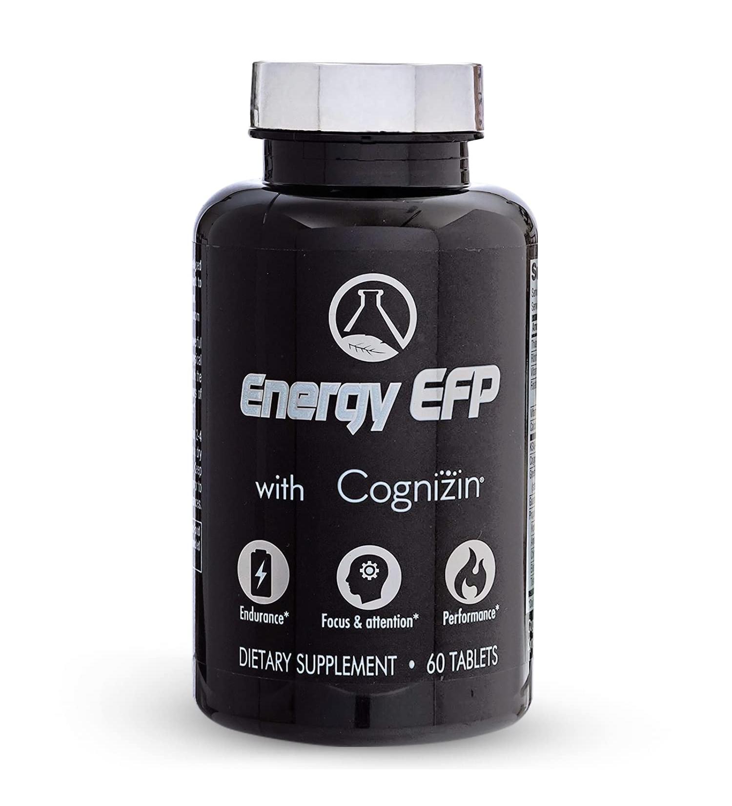 Energy EFP Brain Booster | Nootropic Energy Supplements for Focus & Stamina | 60 Ct with Citicoline Vitamin B Ashwagandha L-Theanine Ginseng - Ship Internationally - Buy Online on GoSupps.com