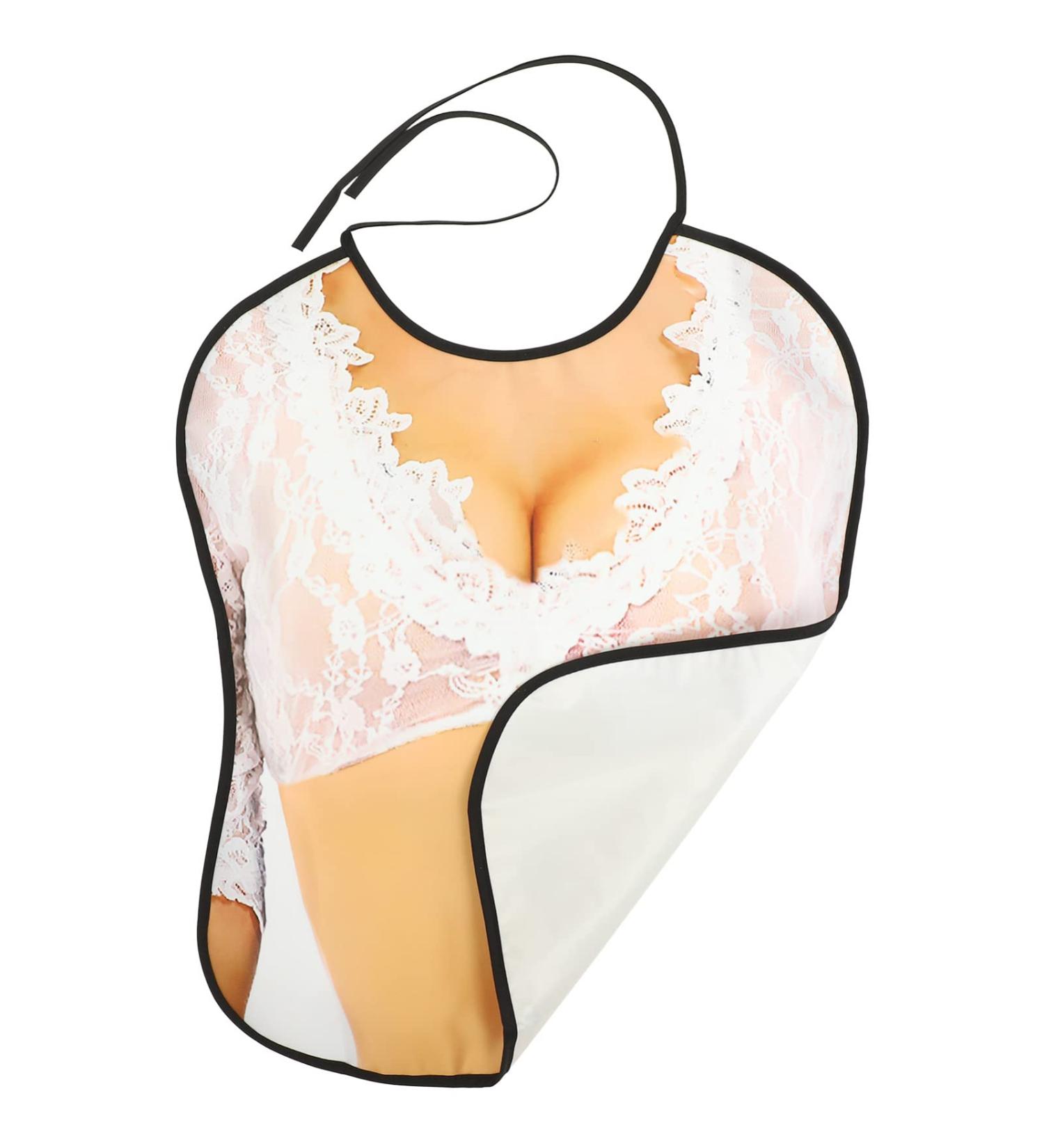 Novelty Adult Bibs for Women - Funny Washable Clothing Protectors for Elderly - Perfect Gag Gift for Ladies - White Adult Aprons - Buy Online on GoSupps.com
