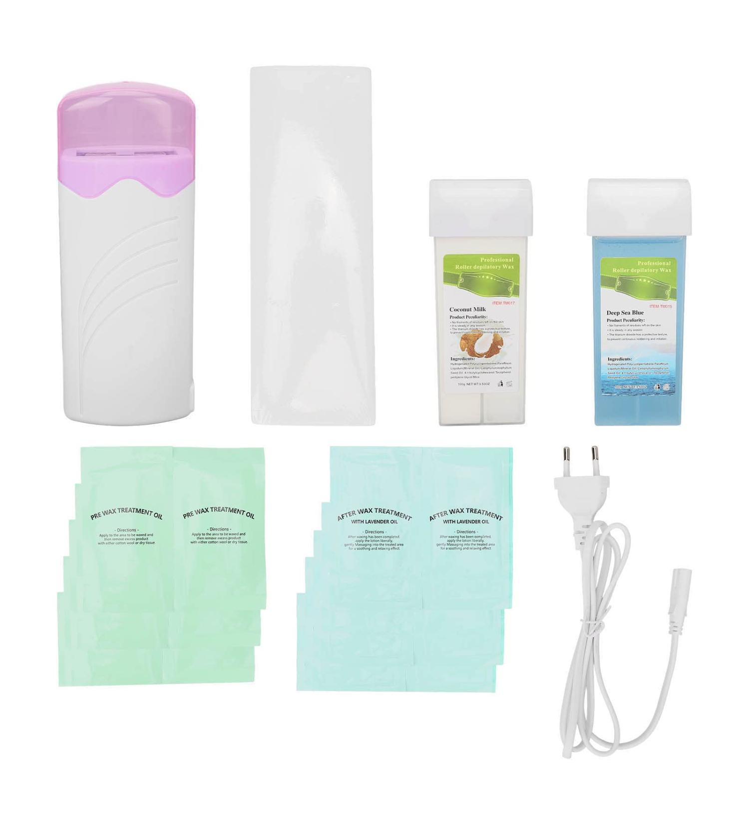 3.5 oz Electrical Wax Heater Set - 6PCs Hair Removal Roller with 100ml Capacity & 40W Performance - International Shipping - Buy Online on GoSupps.com